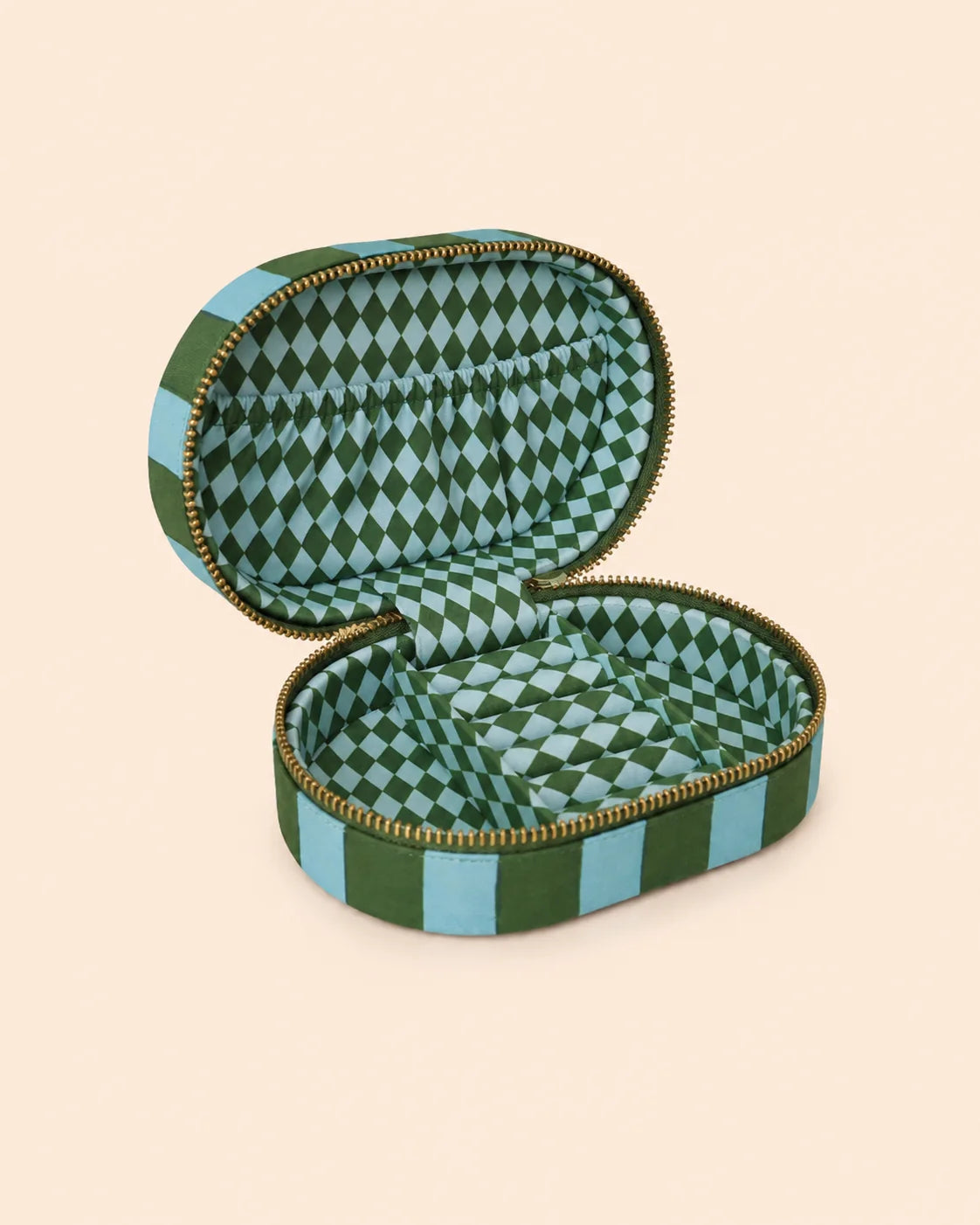 Loco Living Jewellery Box - Green Stripe