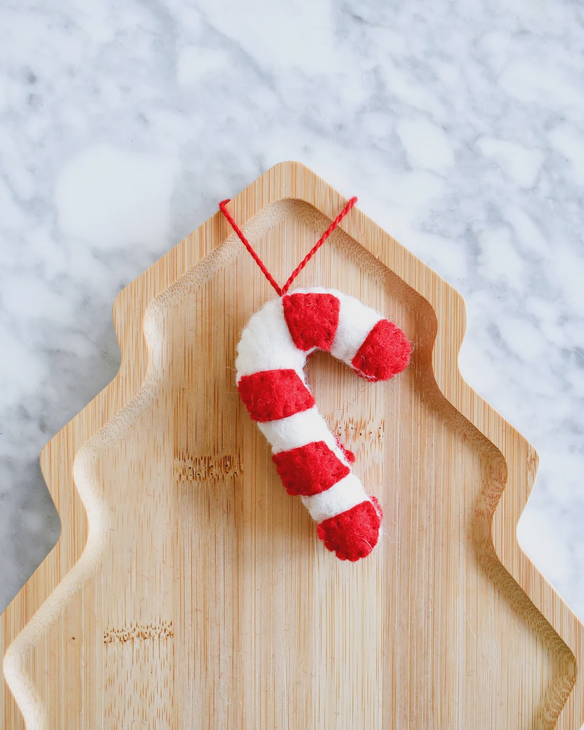 Felt Christmas Decoration - Candy Cane