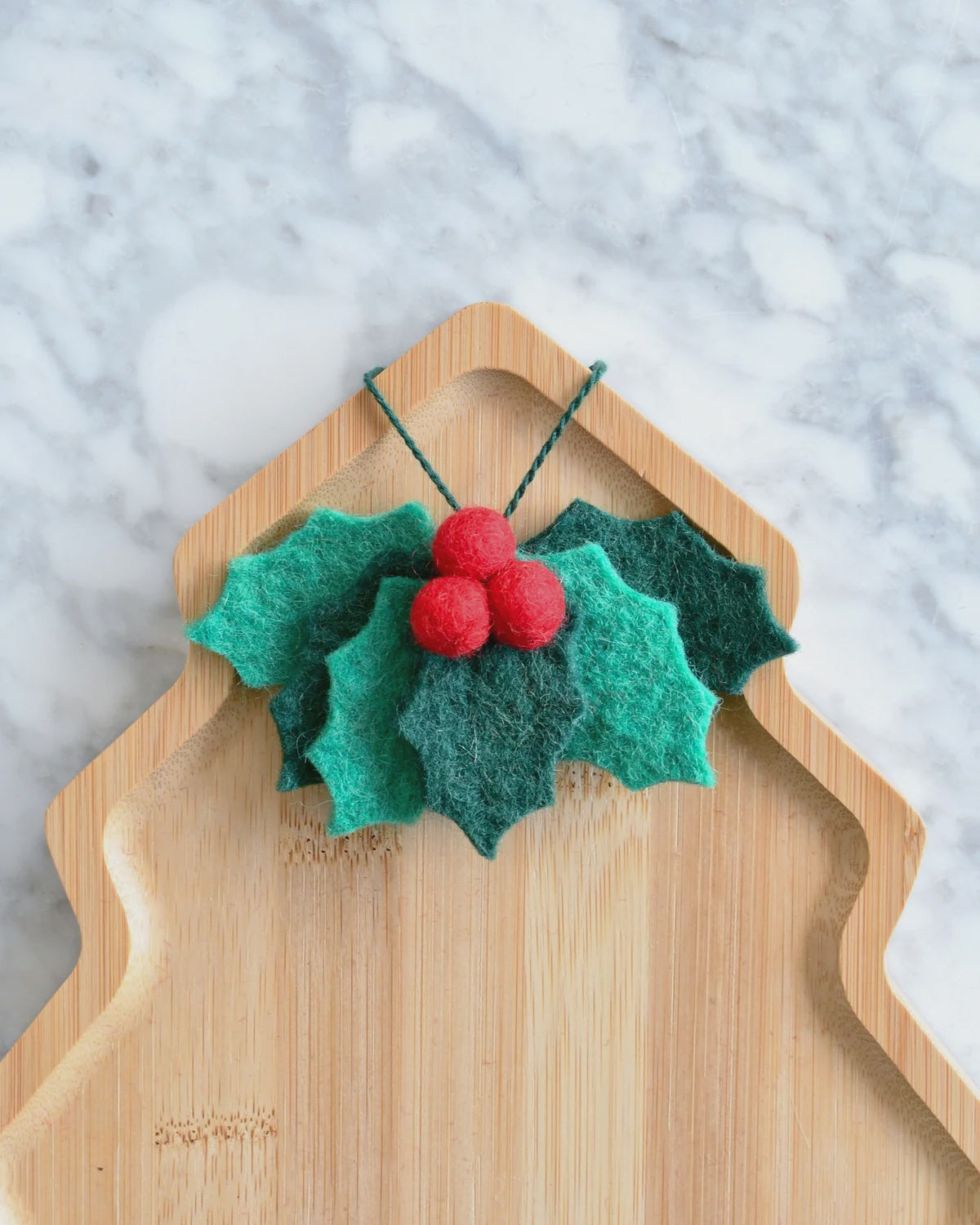 Felt Christmas Decoration - Mistletoe