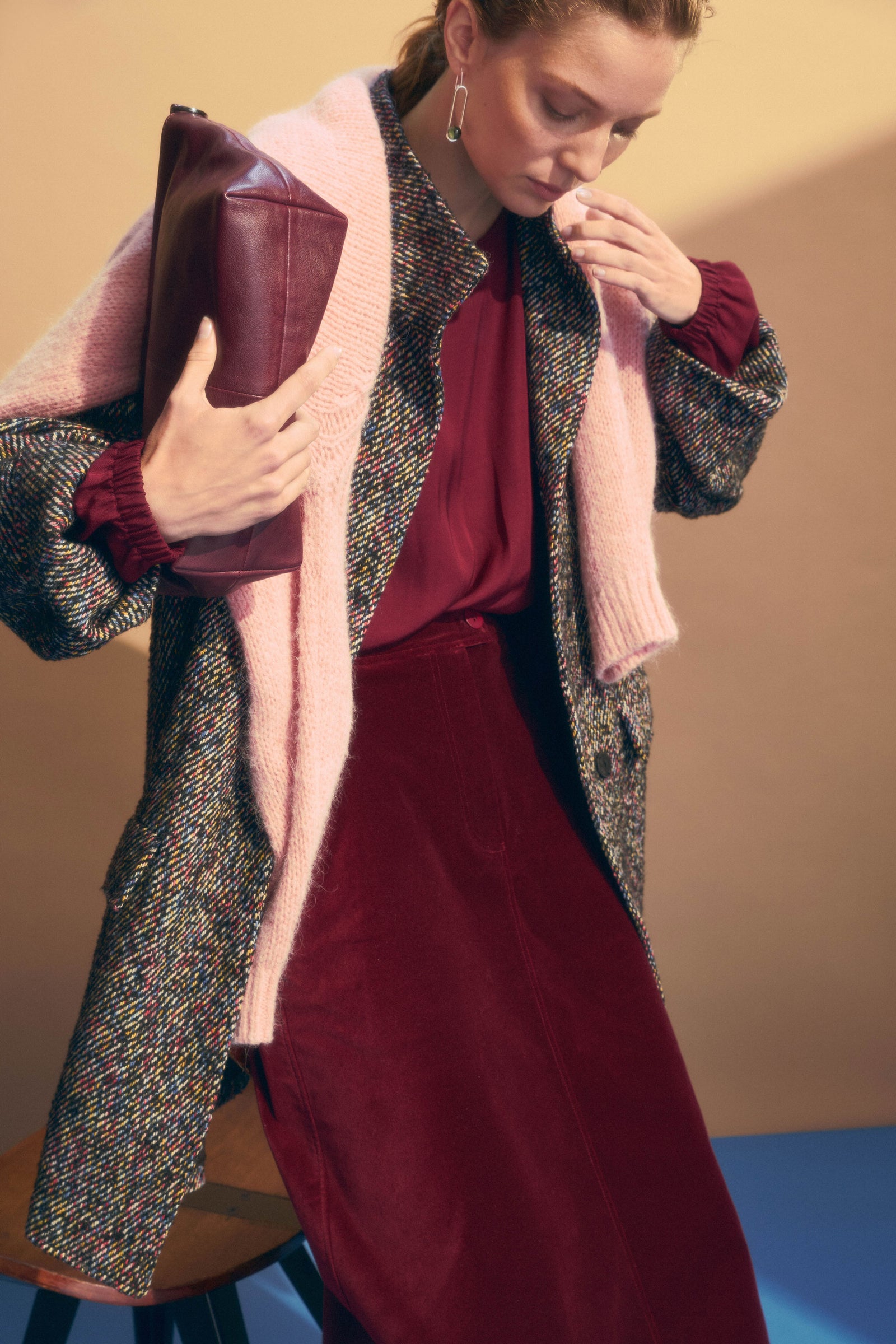 Elk Altes Skirt - Merlot