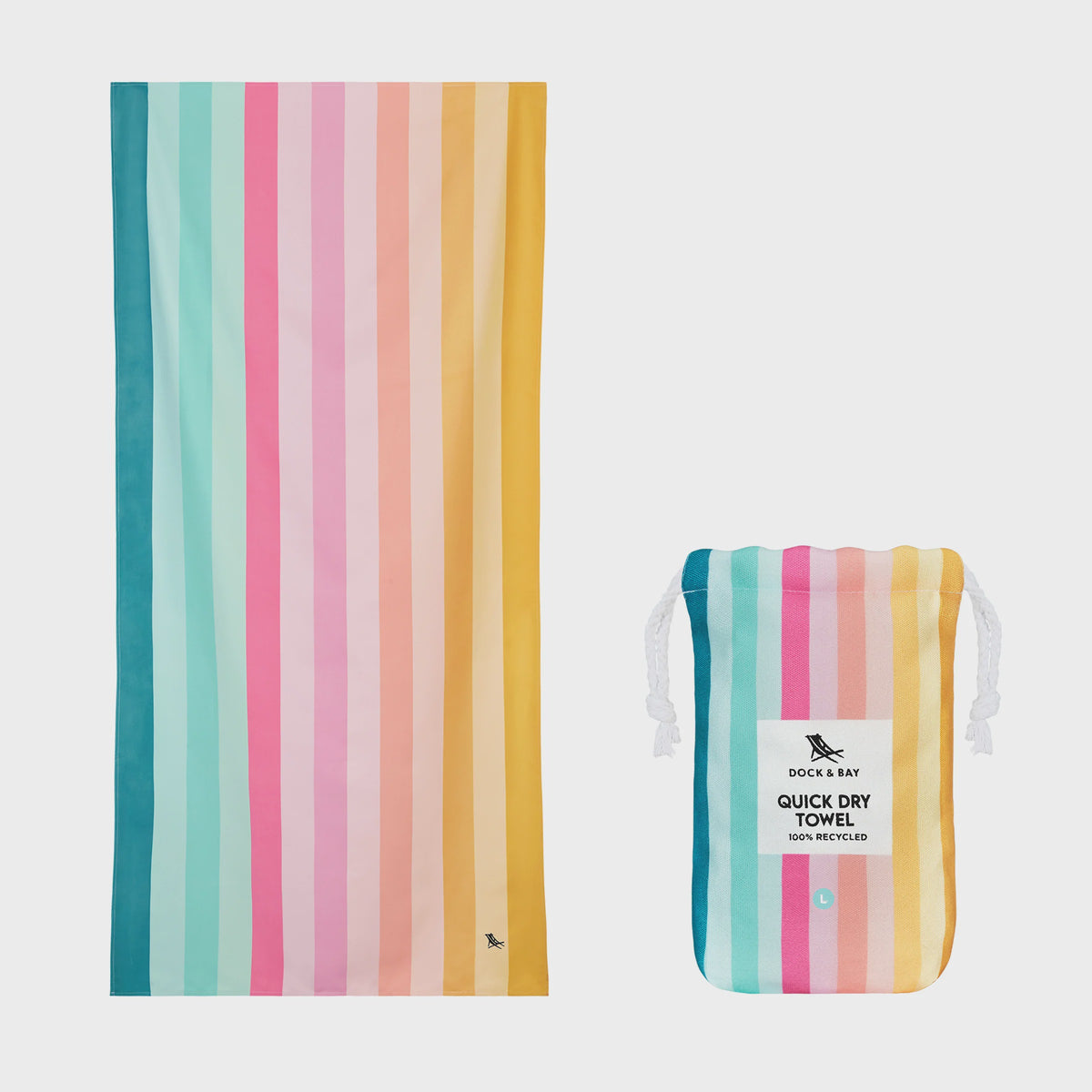 Dock &amp; Bay Quick Dry Towel - Coastal Candy