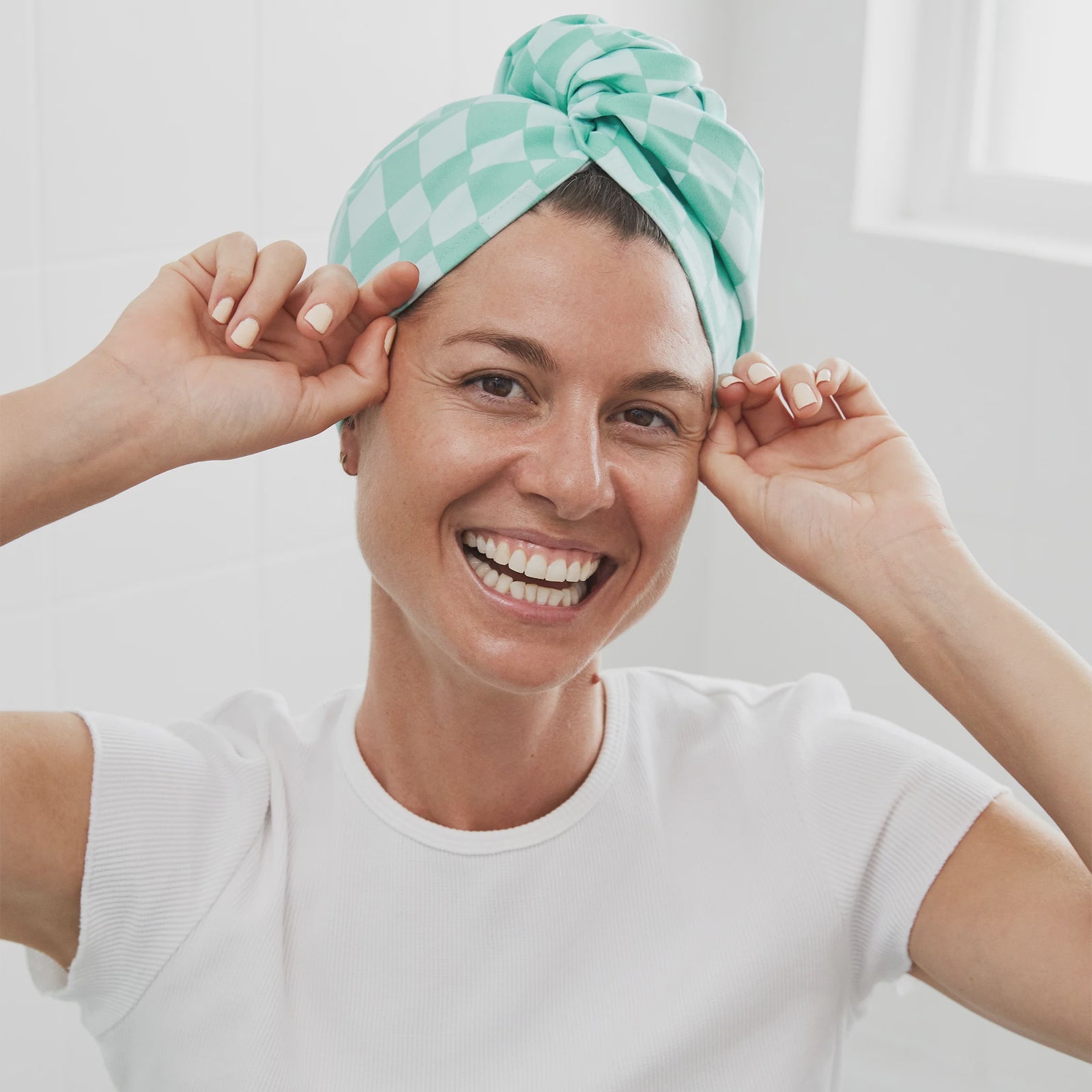 Dock & Bay Hair Wrap -Check Mate