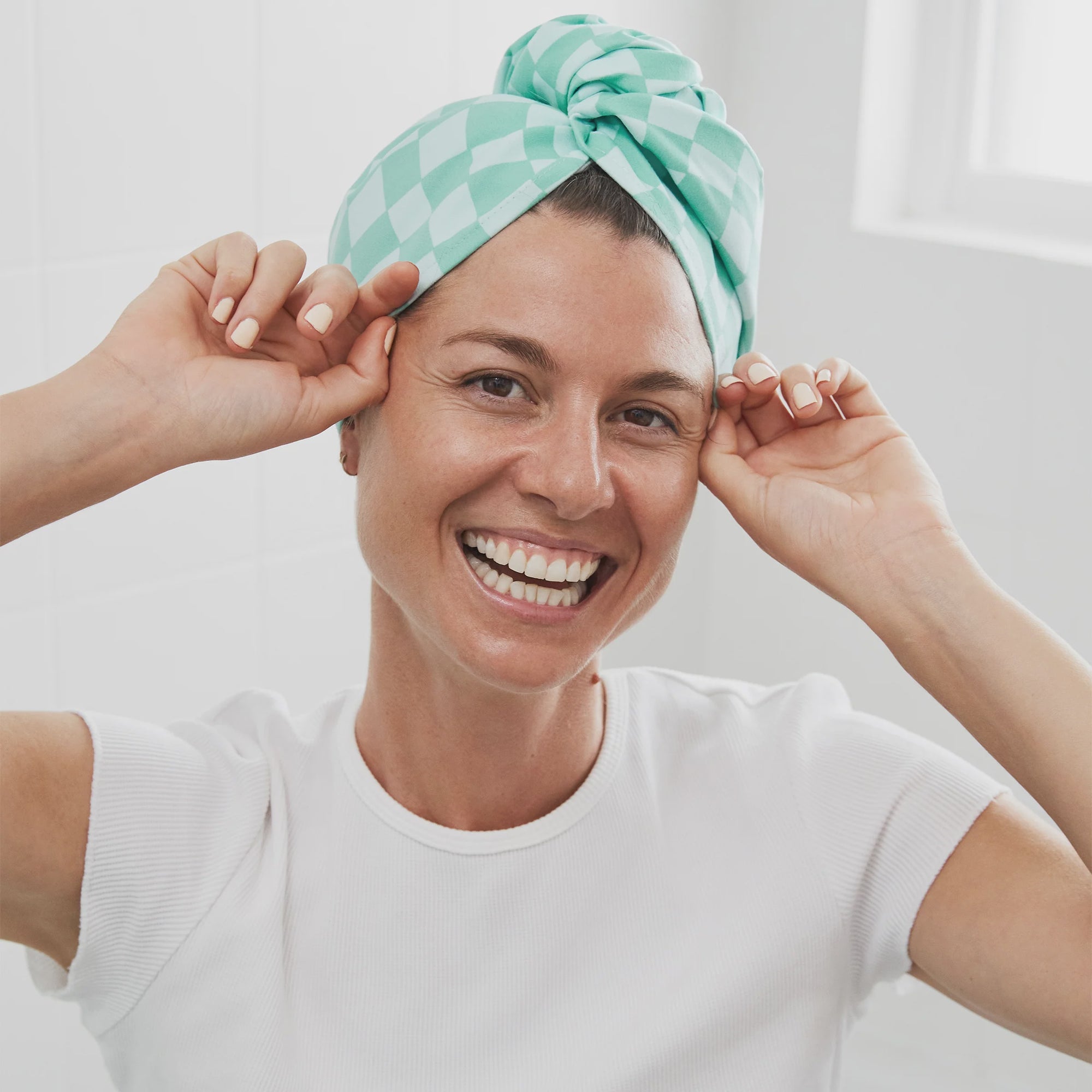 Dock & Bay Hair Wrap -Check Mate