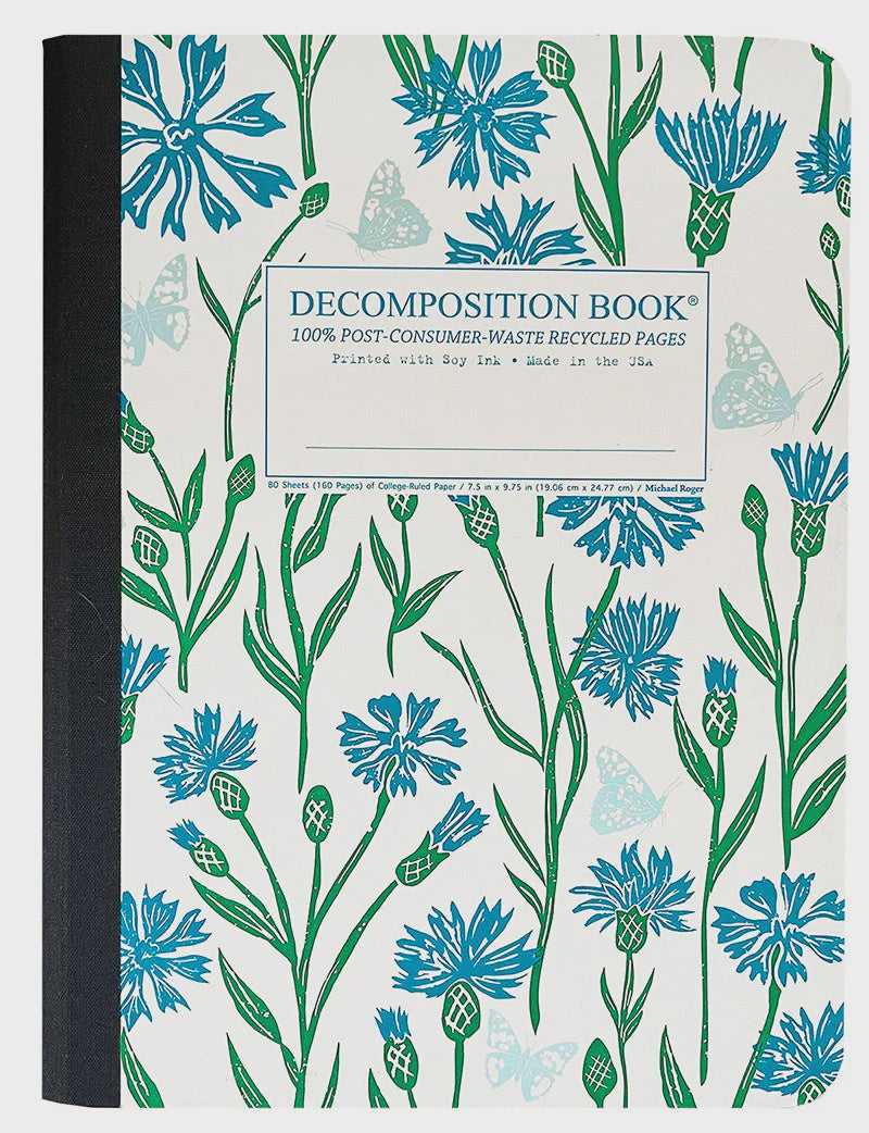Decomposition Large Ruled Notebook - Cornflower