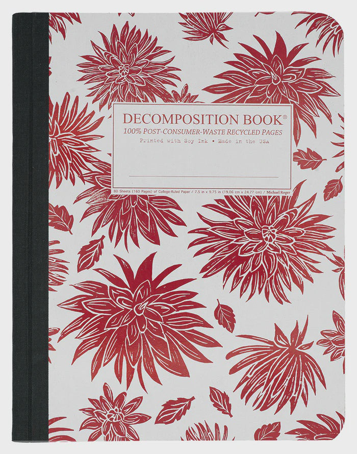 Decomposition Large Ruled Notebook - Dahlia