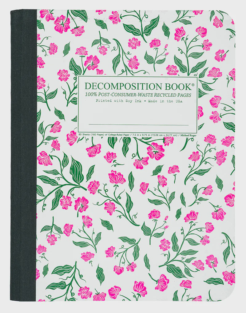 Decomposition Large Ruled Notebook - Sweet Pea