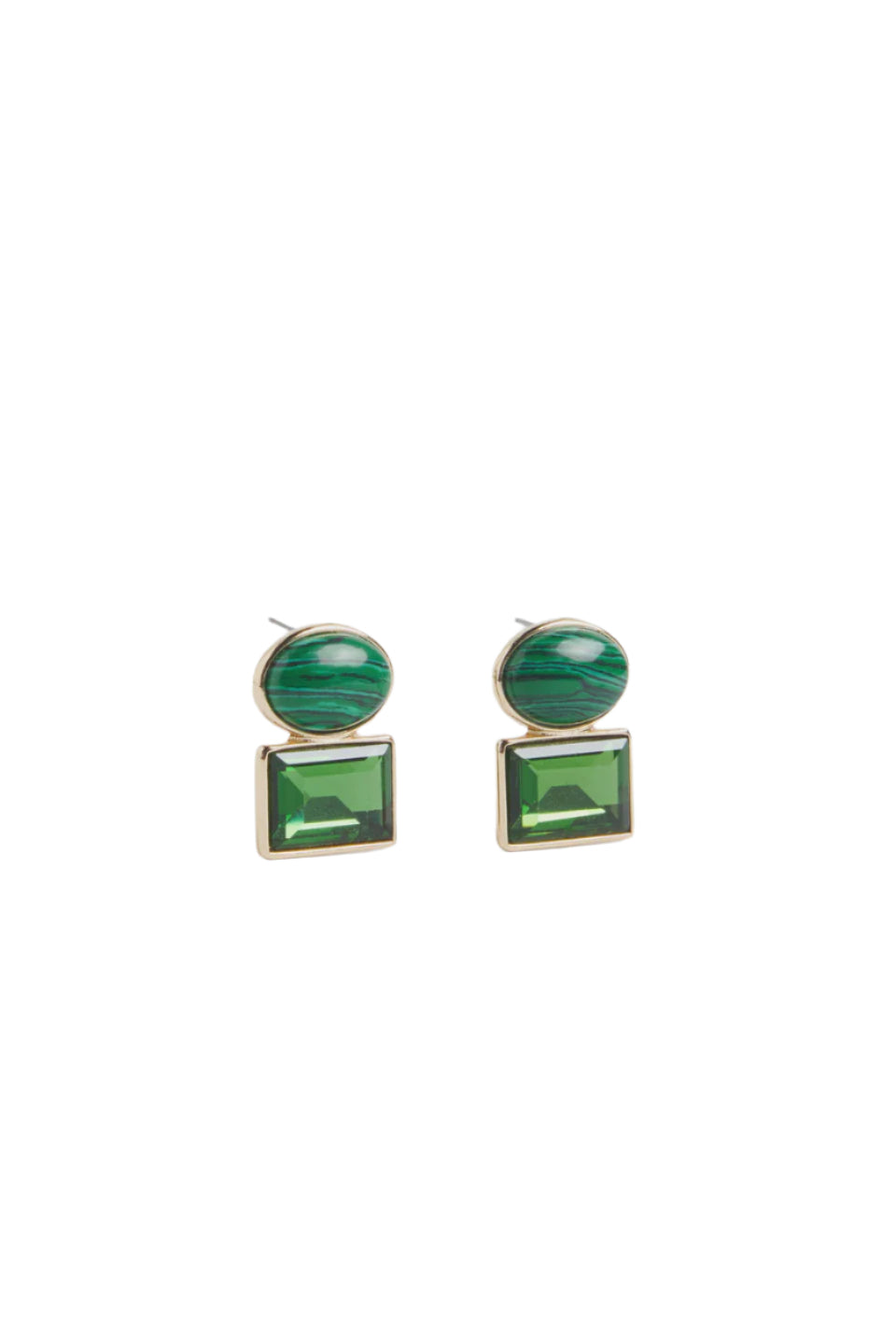 Elk Kempa Earring - Malachite Green
