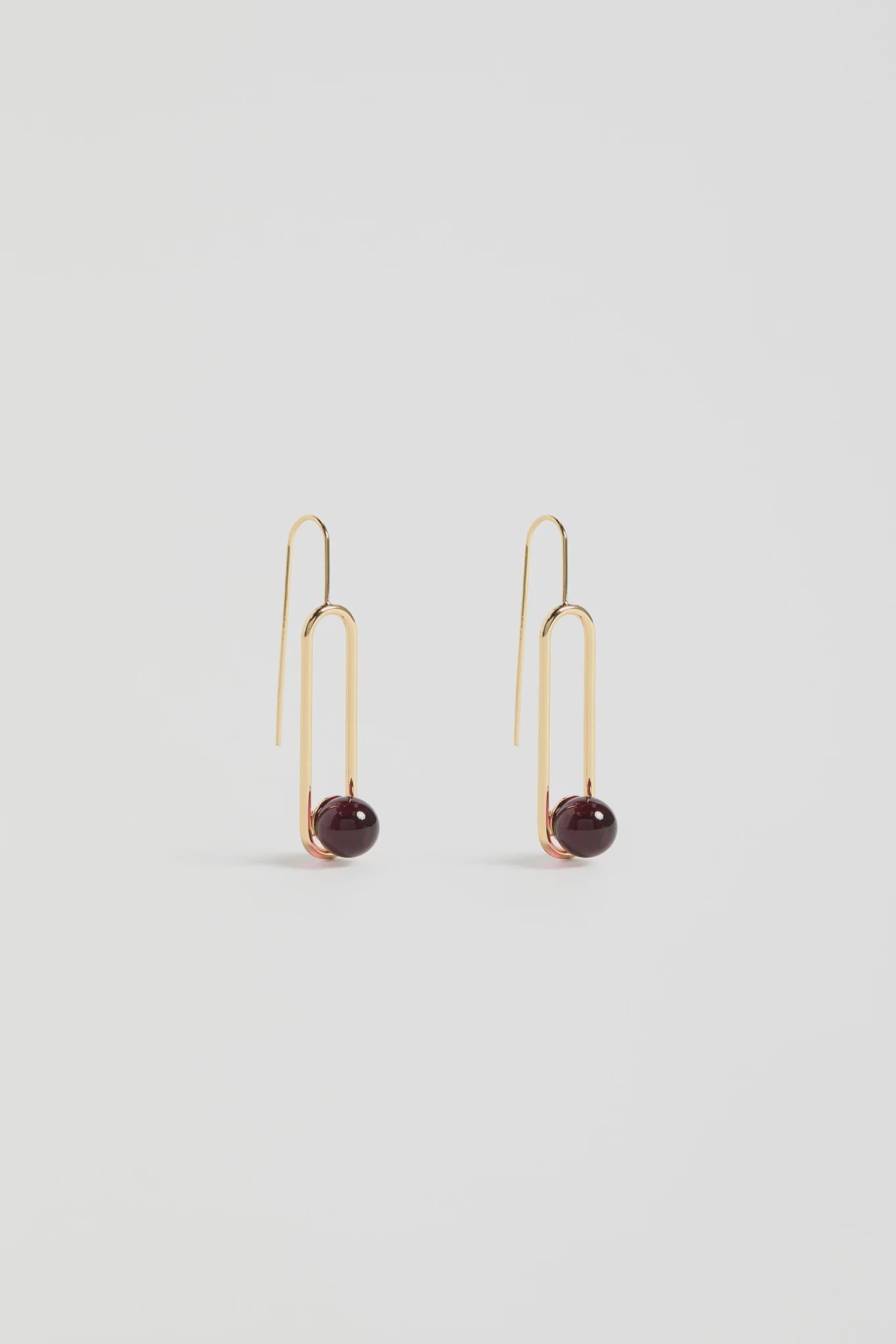Elk Laspar Hook Earrings - Merlot