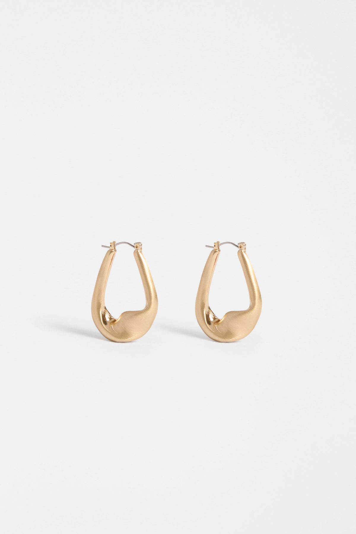 Elk Rekke Hoop Earring - Gold