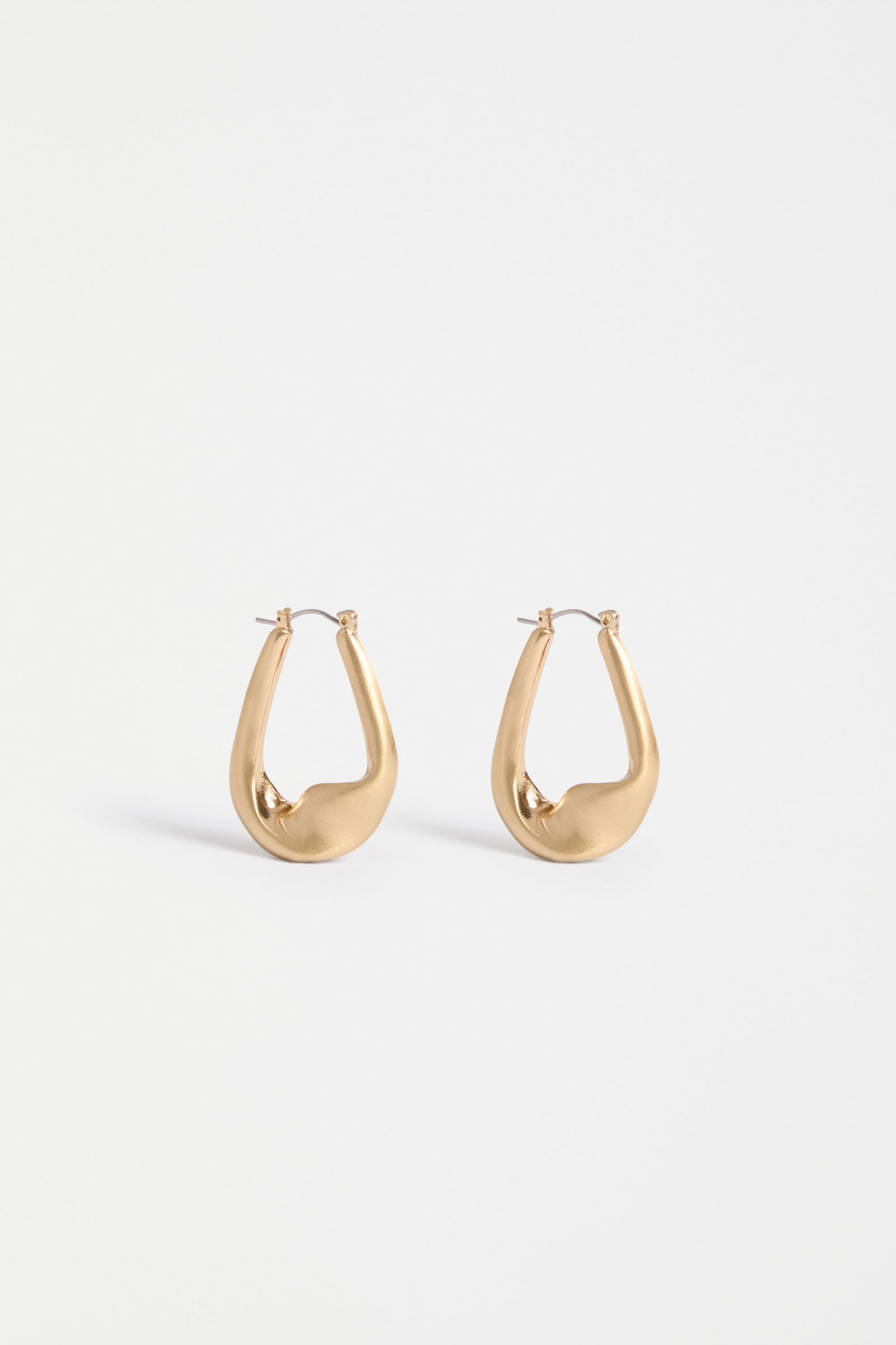 Elk Rekke Hoop Earring - Gold