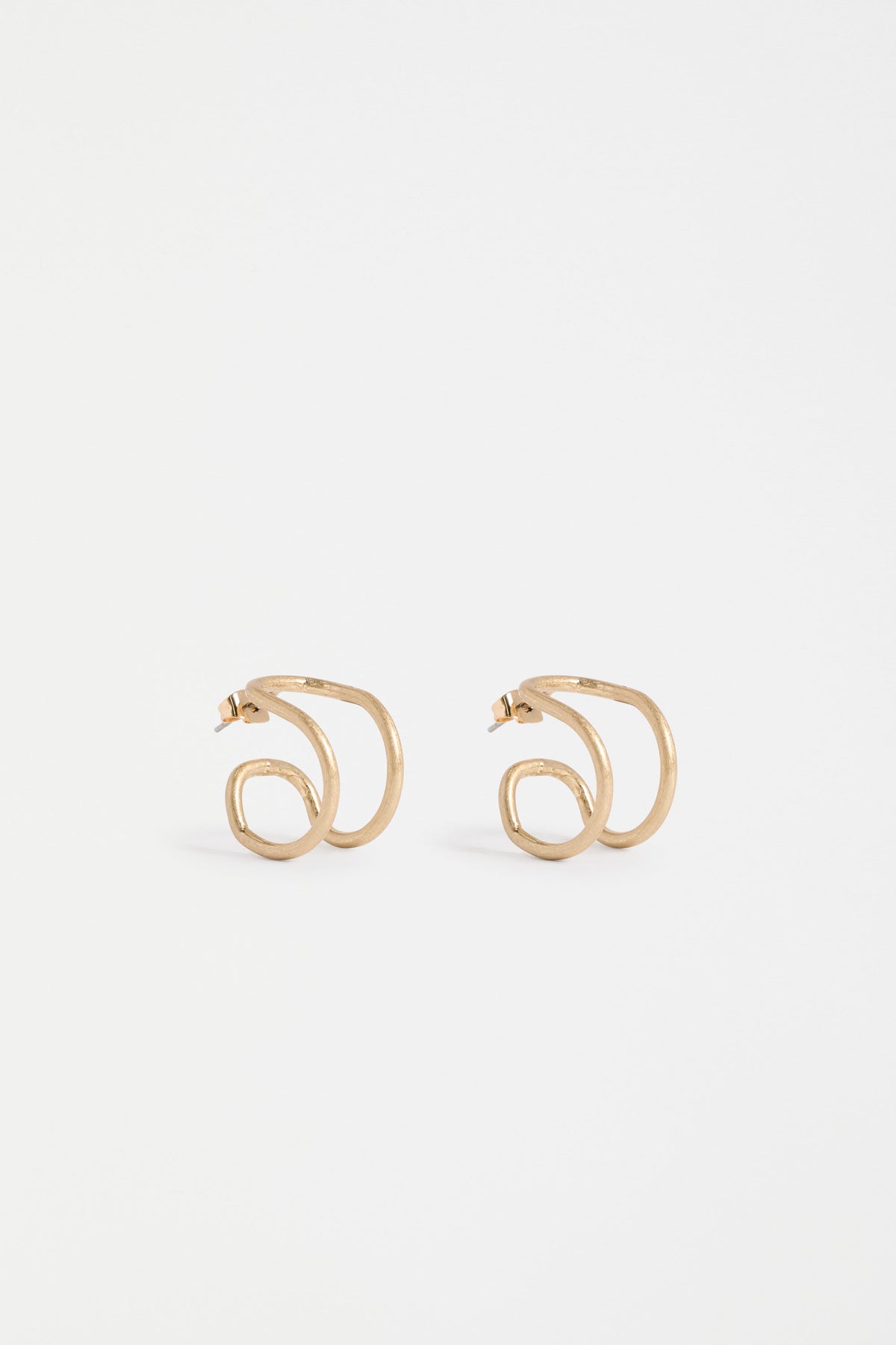 Elk Orden Hoop Earrings - Gold