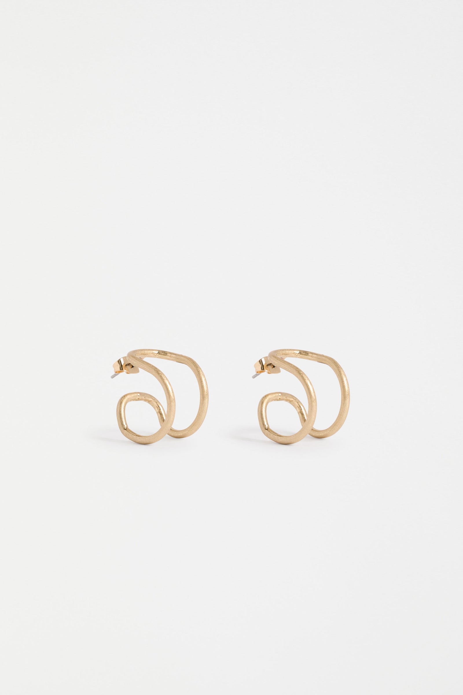 Elk Orden Hoop Earrings - Gold