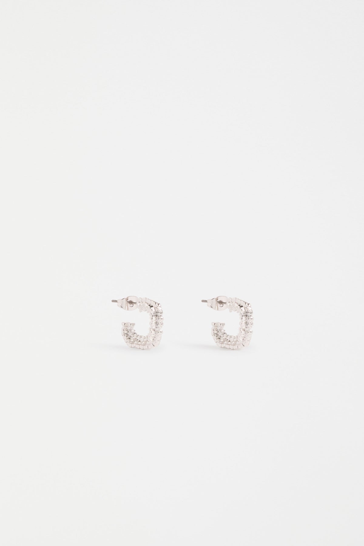 Elk Hiva Mini Hoop Earrings - Silver