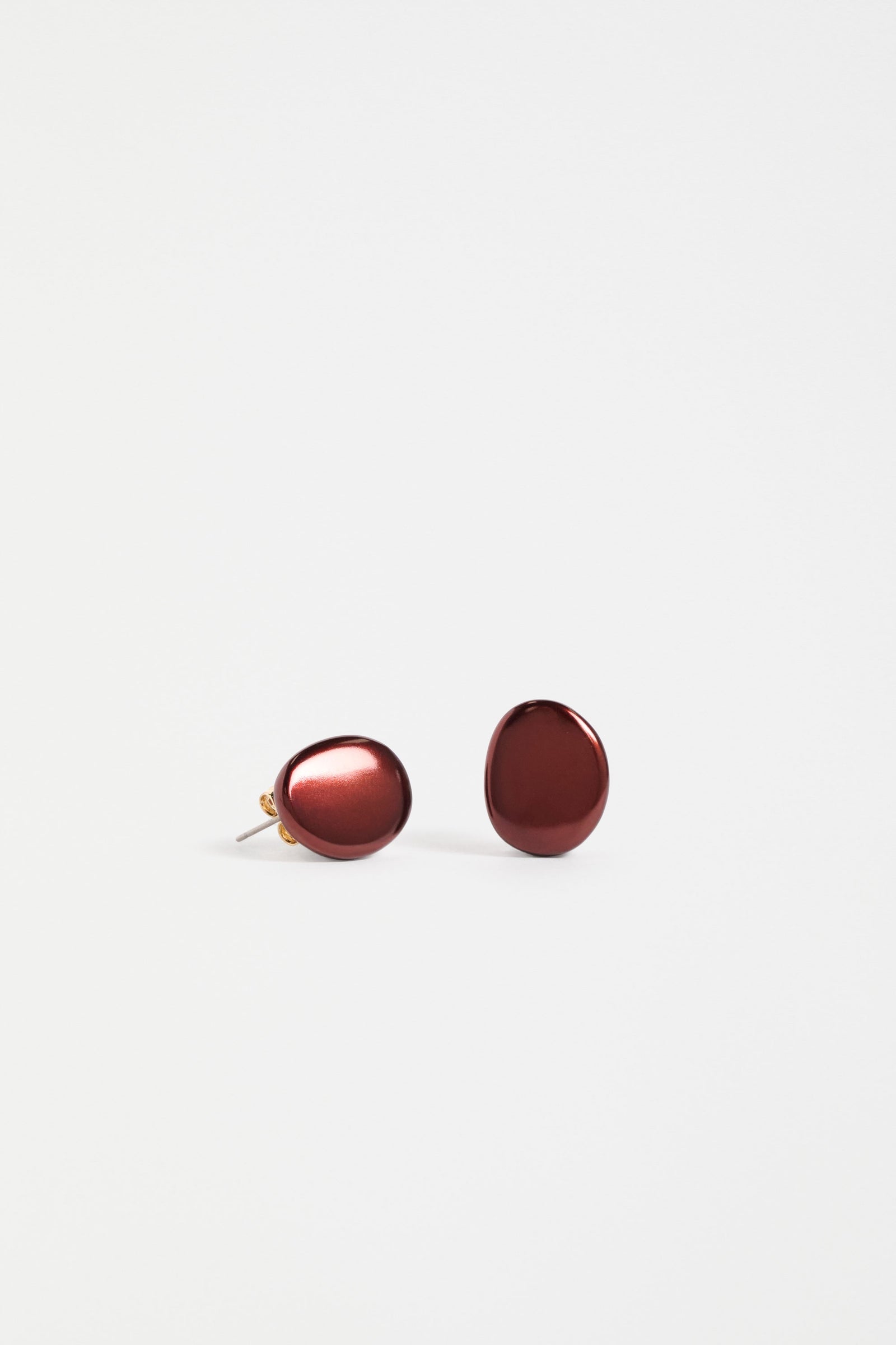 Elk Atur Mini Stud Earrings - Espresso