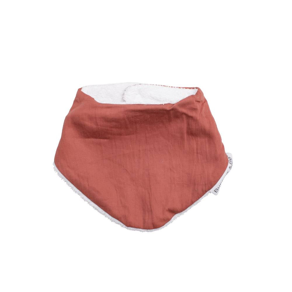 Burrow & Be Dribble Bib - Clay