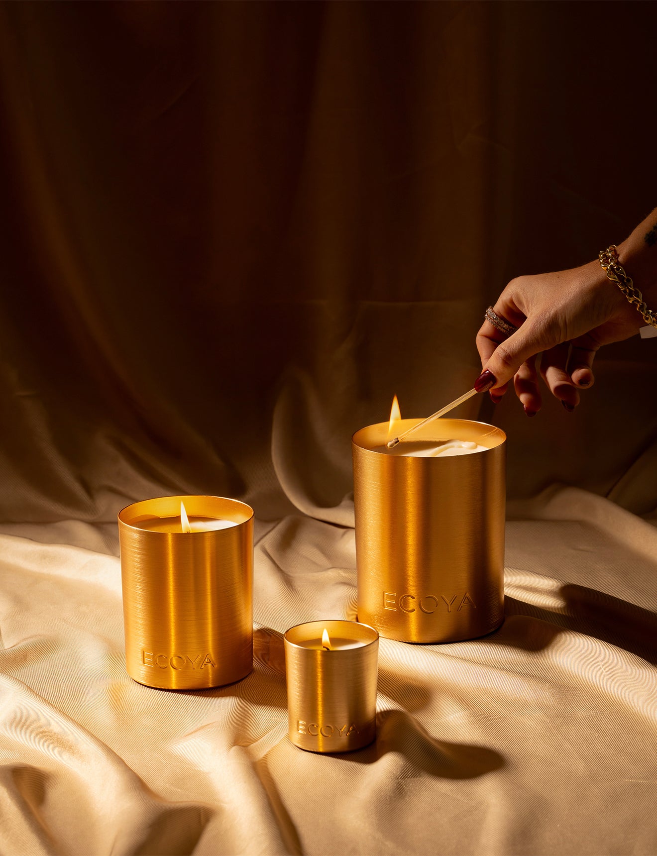 Ecoya Mini Goldie Candle 105g - Hibiscus & Bergamot