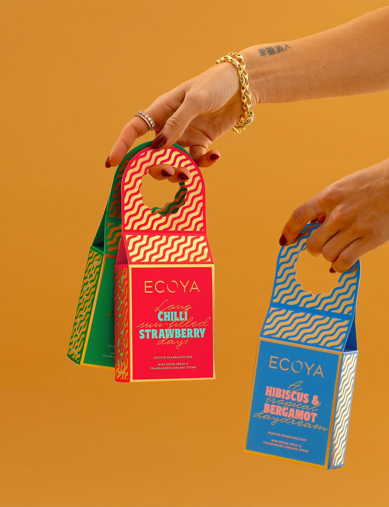 Ecoya Festive Fragrance Mini Duo Set - Hibiscus & Bergamot