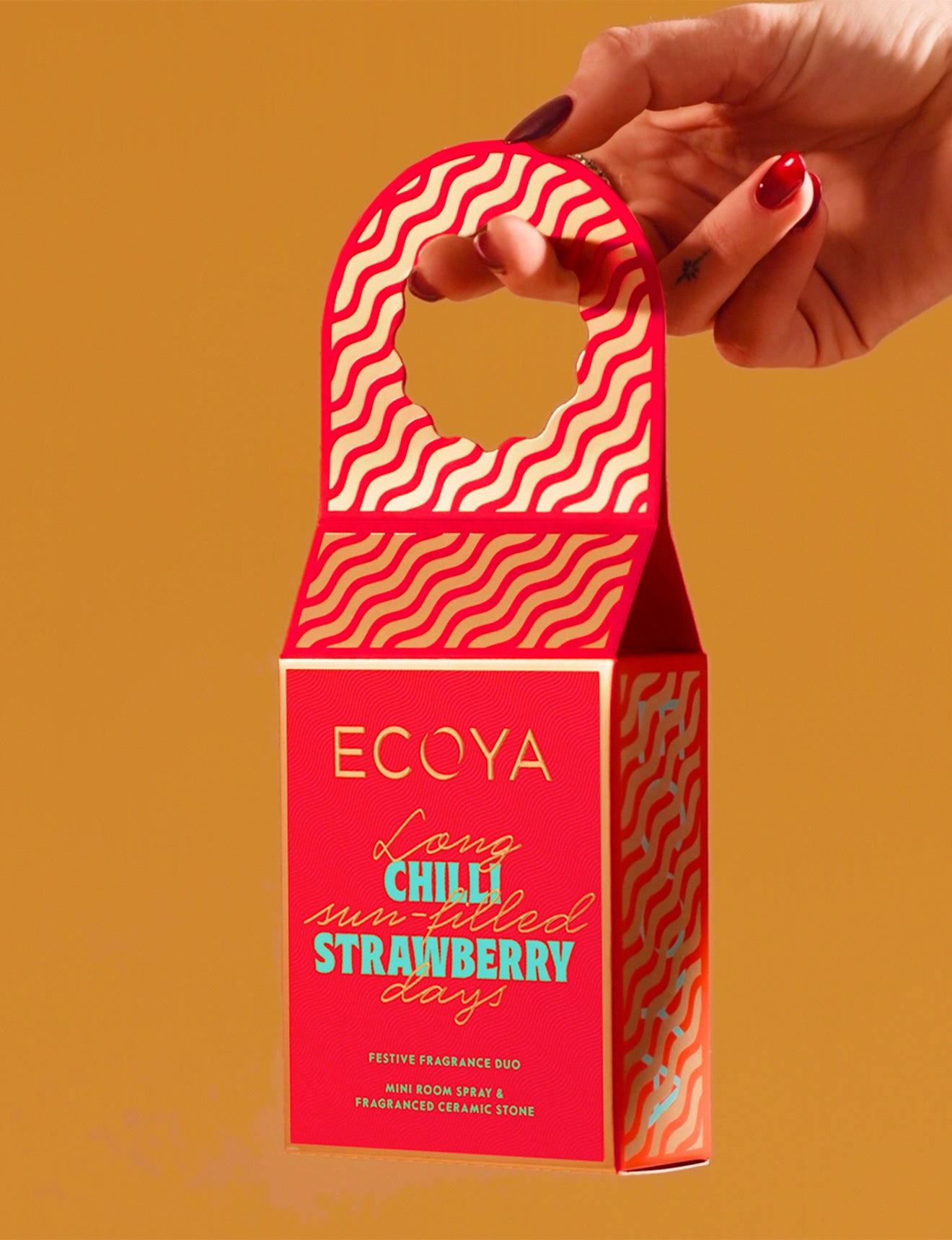 Ecoya Festive Fragrance Mini Duo Set - Chilli Strawberry
