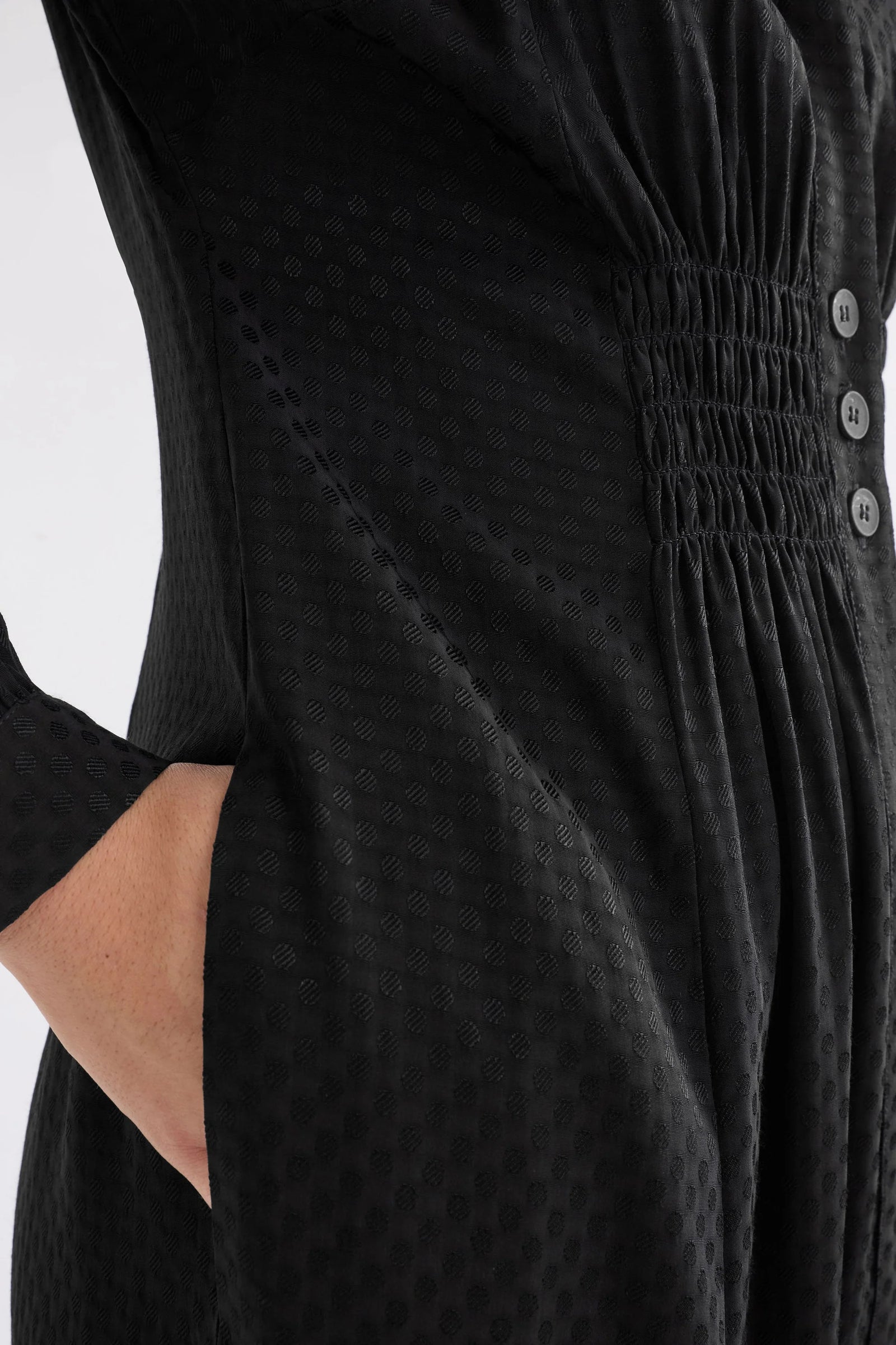 Elk Oben Dress - Black