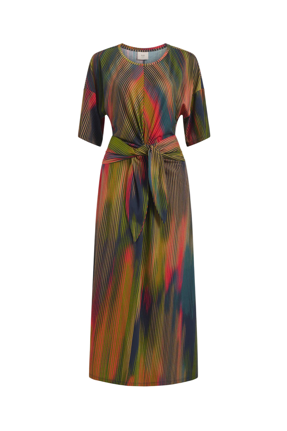 Elk Kihte Tshirt Dress - Arran Stripe Print