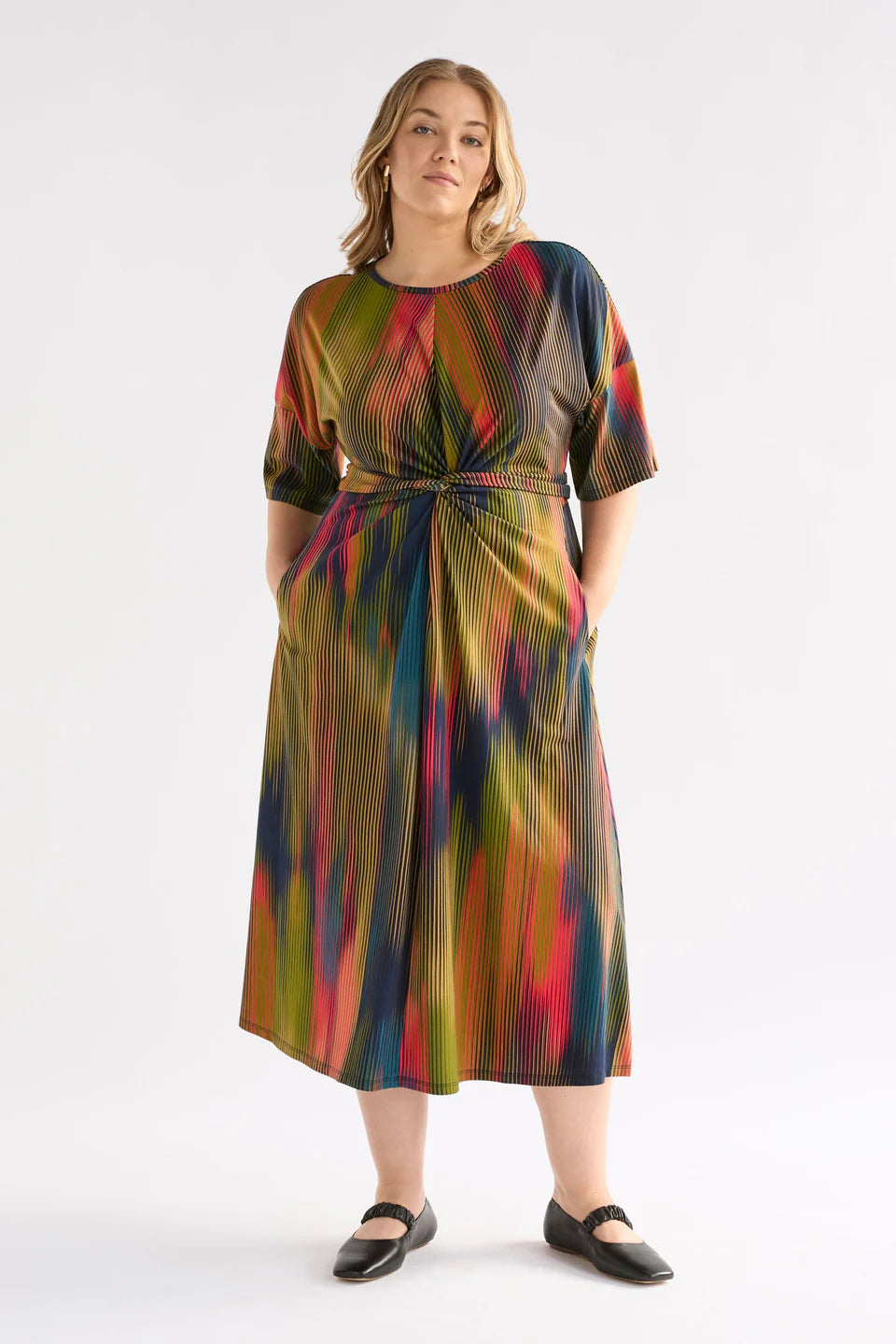 Elk Kihte Tshirt Dress - Arran Stripe Print