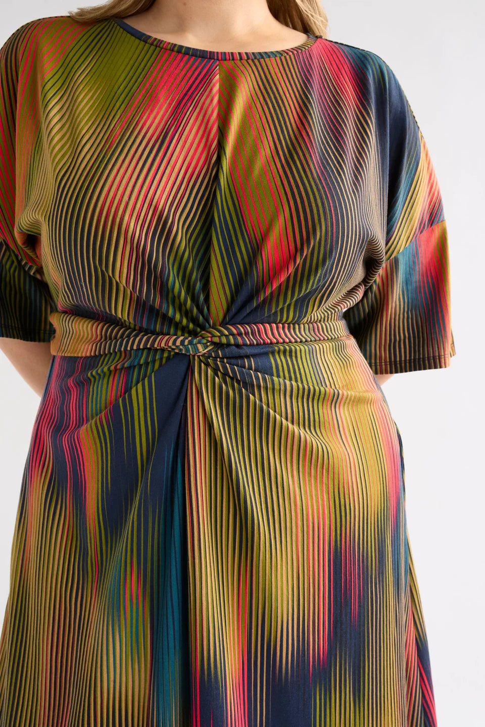 Elk Kihte Tshirt Dress - Arran Stripe Print