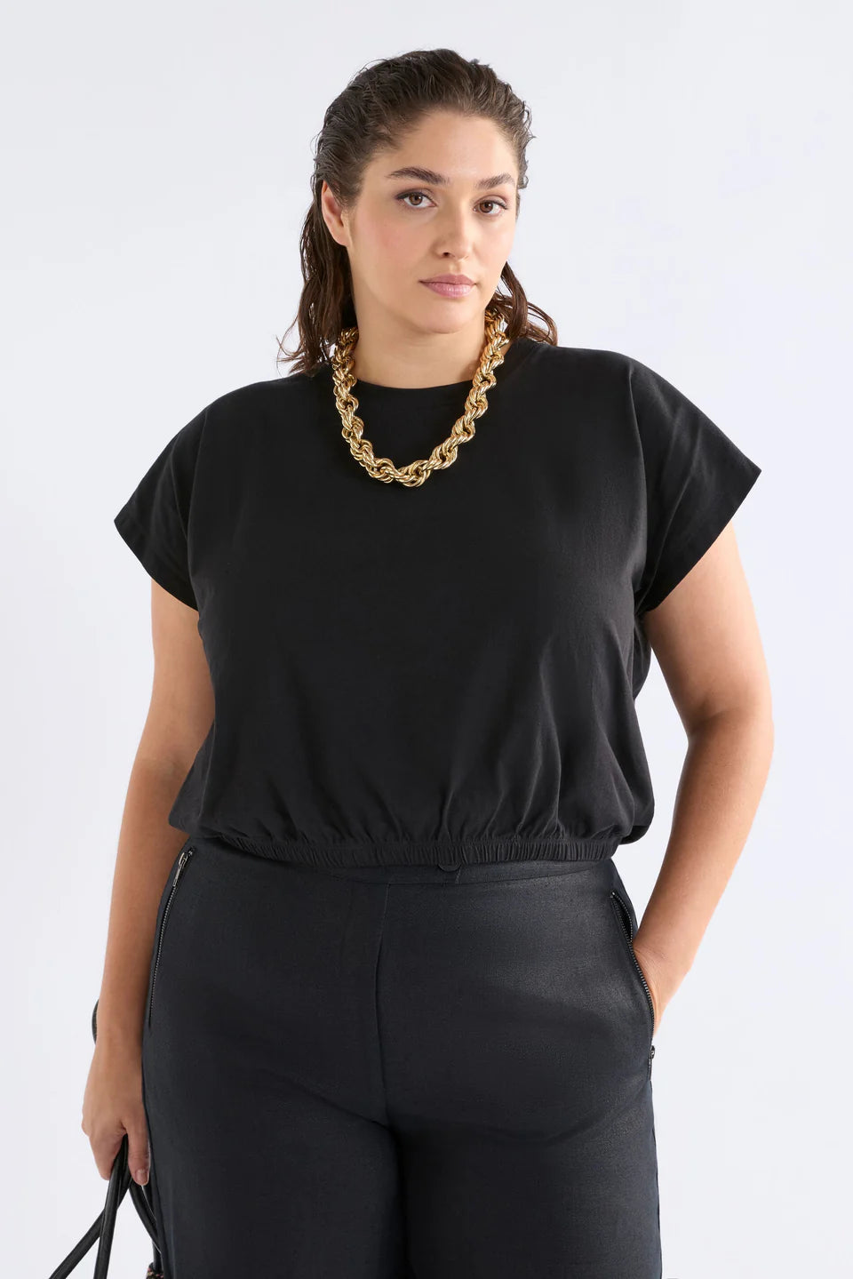 Elk Kruis Tee - Burnt Chocolate