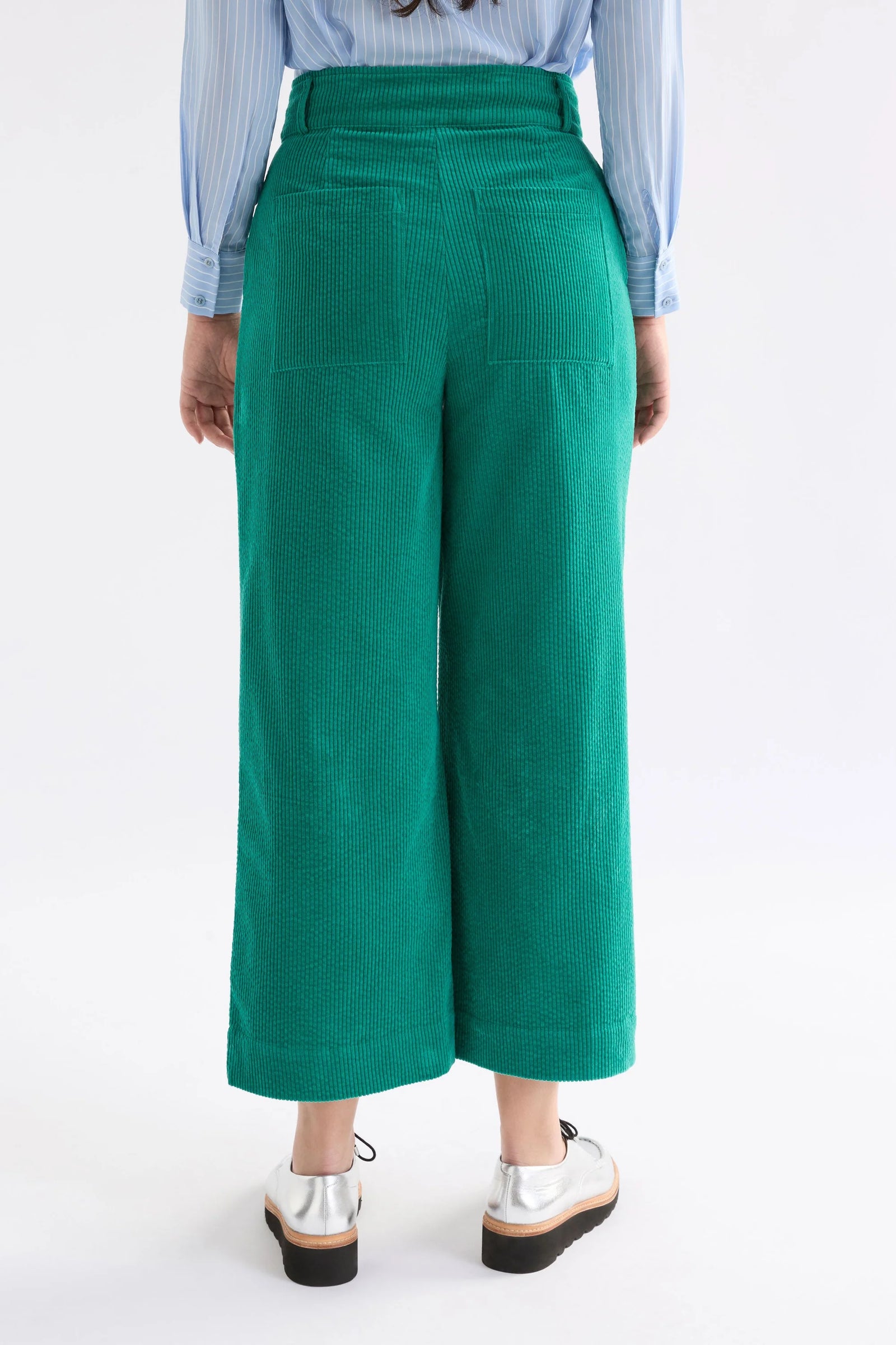 Elk Rhes Cord Pant - Island Green