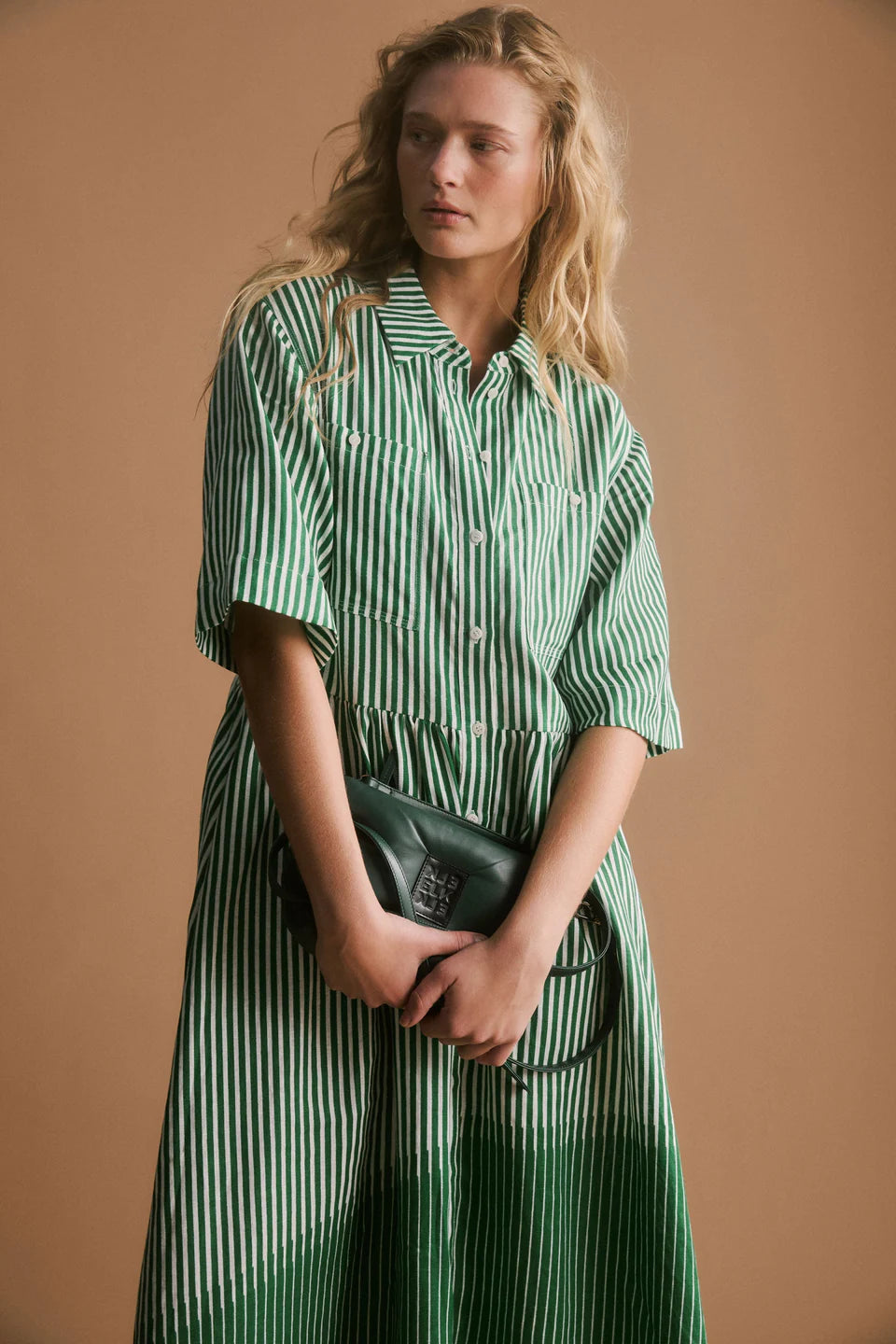 Elk Llinen Long Dress - Ortler Print