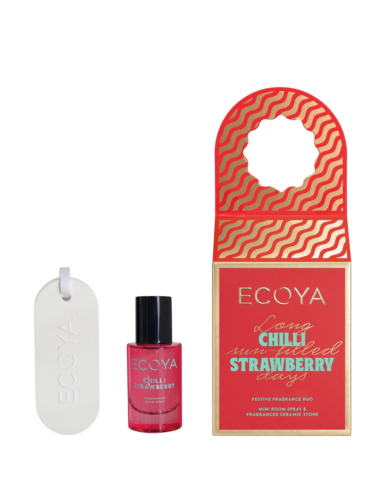 Ecoya Festive Fragrance Mini Duo Set - Chilli Strawberry