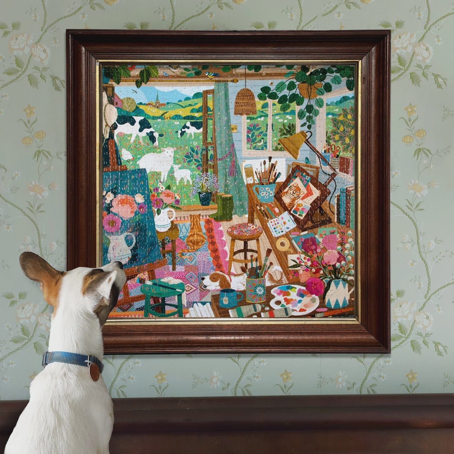 Eeboo Artist's Cottage Puzzle - 1000 pc