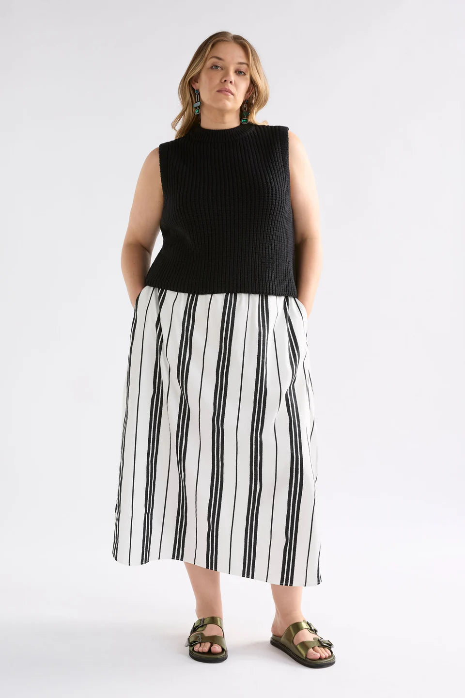Elk Fez Skirt - Fez Print White