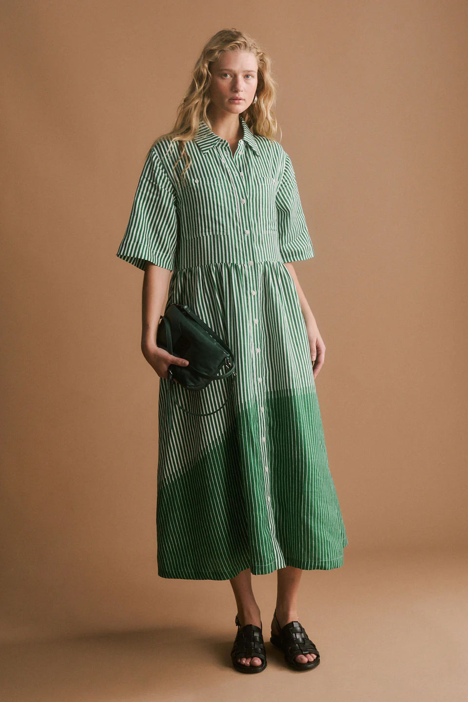 Elk Llinen Long Dress - Ortler PrintV