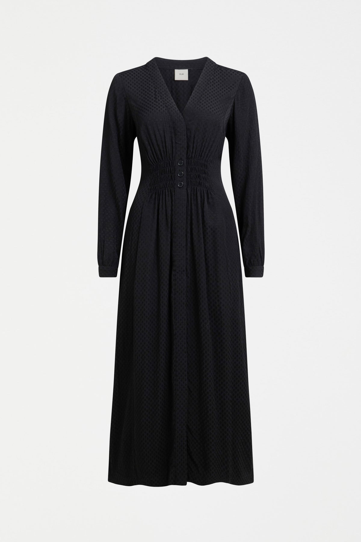 Elk Oben Dress - Black