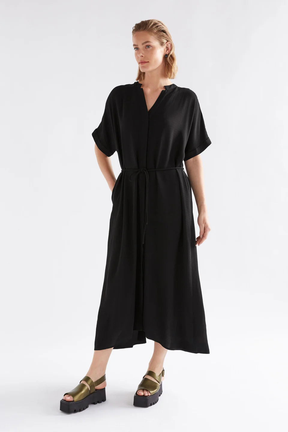 Elk Omia Shirt Dress - Black