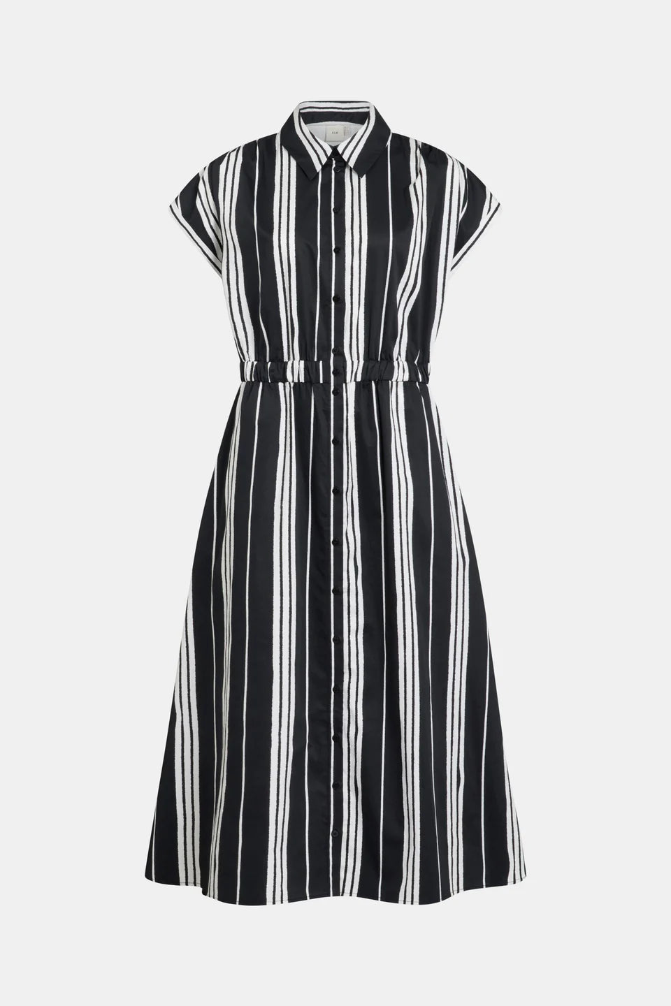 Elk Reza Shirt Dress - Fez Print Black