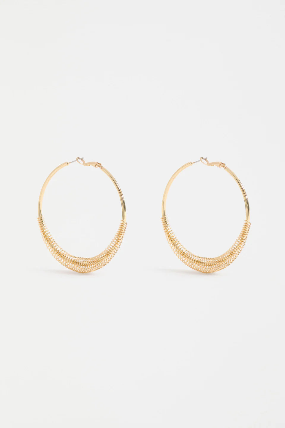 Elk Solf Metallic Hoop Earring - Gold