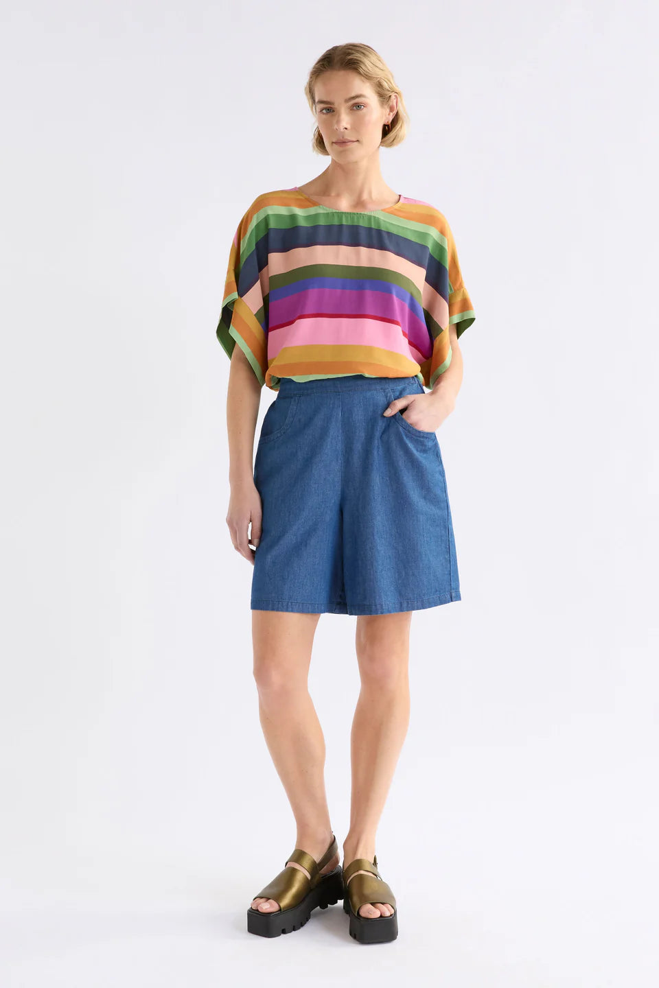 Elk Strom Short - Mid Denim Blue