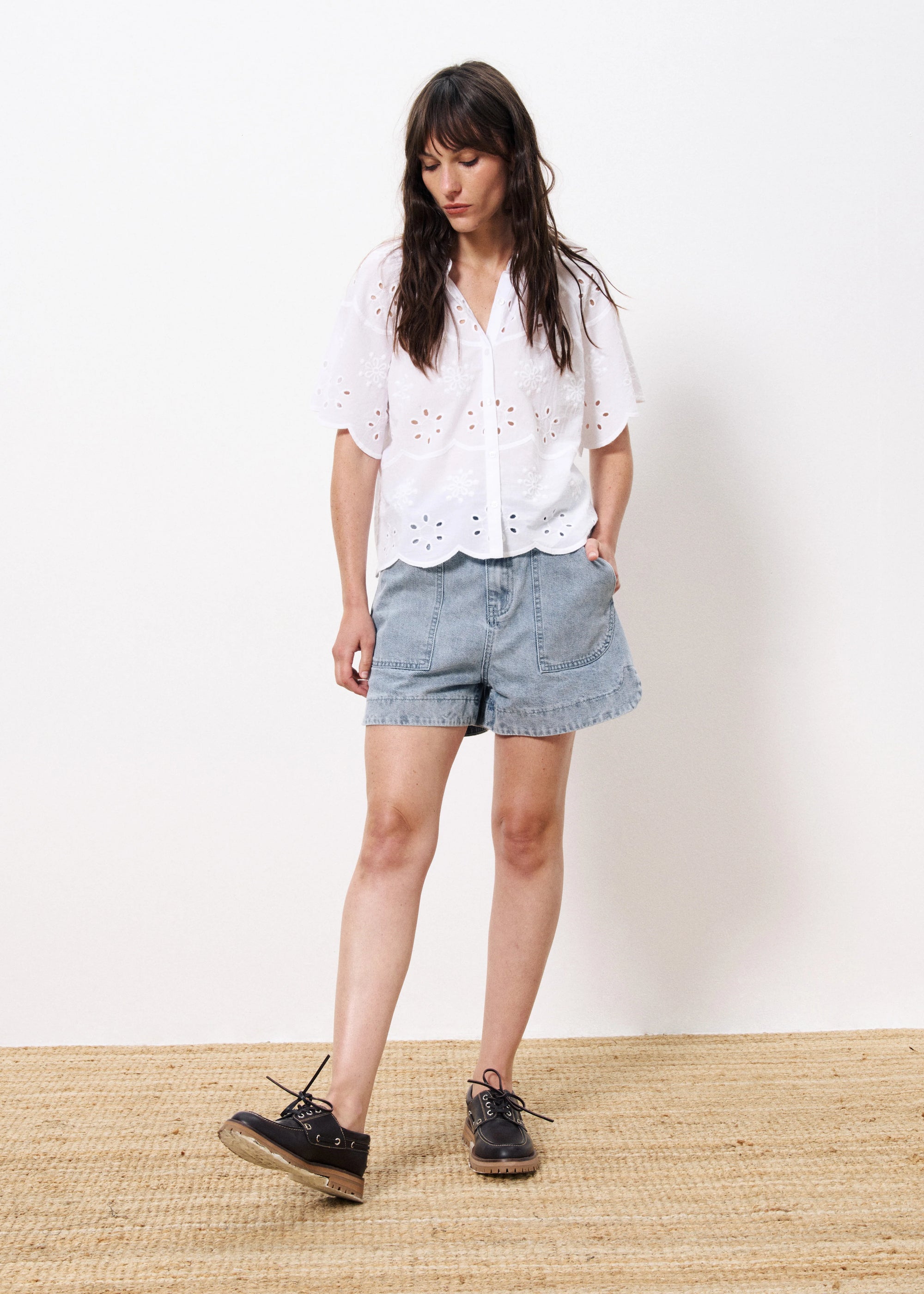 FRNCH Neda Blouse - Blanc