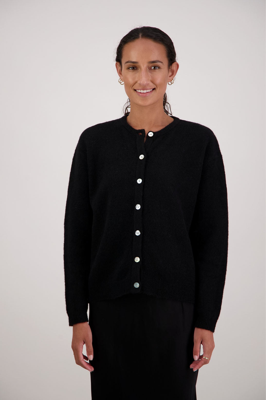 Briarwood Frenchie Cardigan - Black