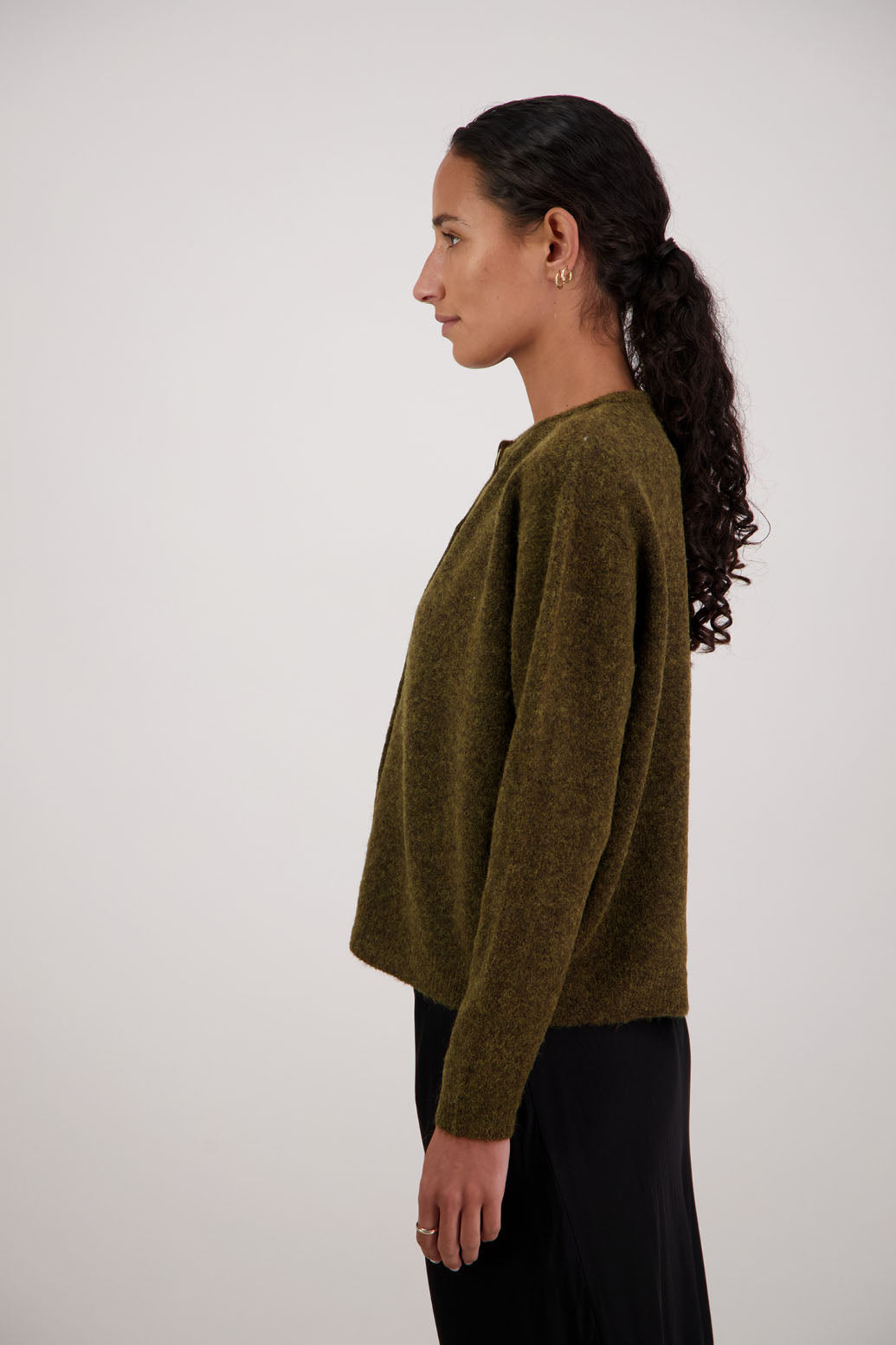 Briarwood Frenchie Cardigan - Olive