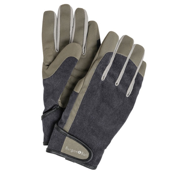 Burgon &amp; Ball Gardening Gloves - Slate Corduroy