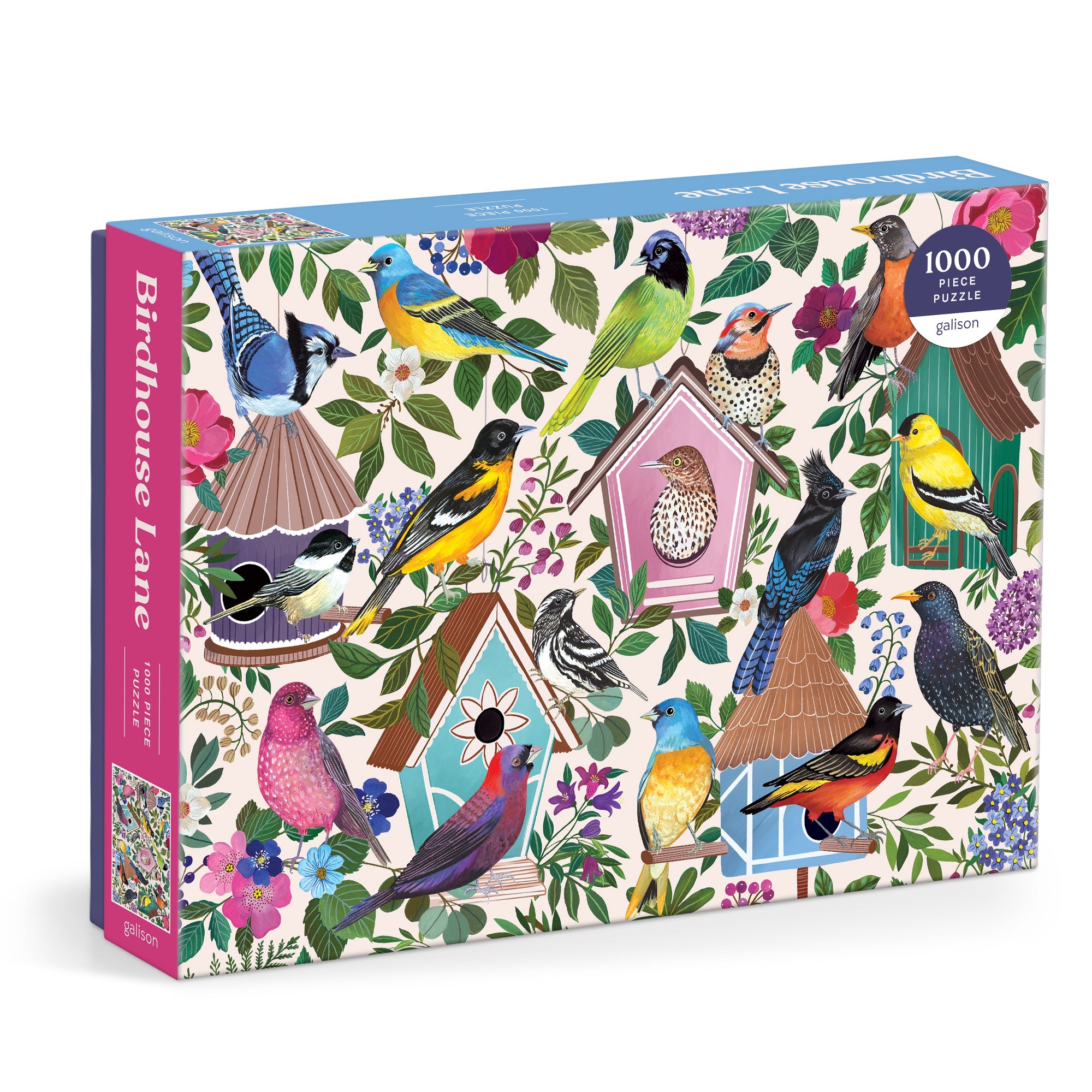 Galison Birdhouse Lane Puzzle 1000 Piece
