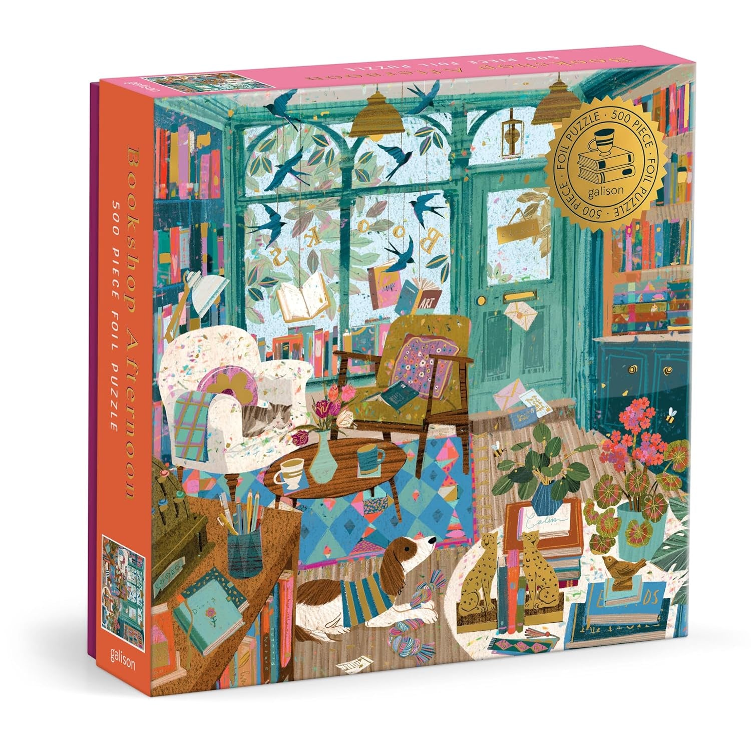 Galison Bookshop Afternoon Puzzle 500 Piece