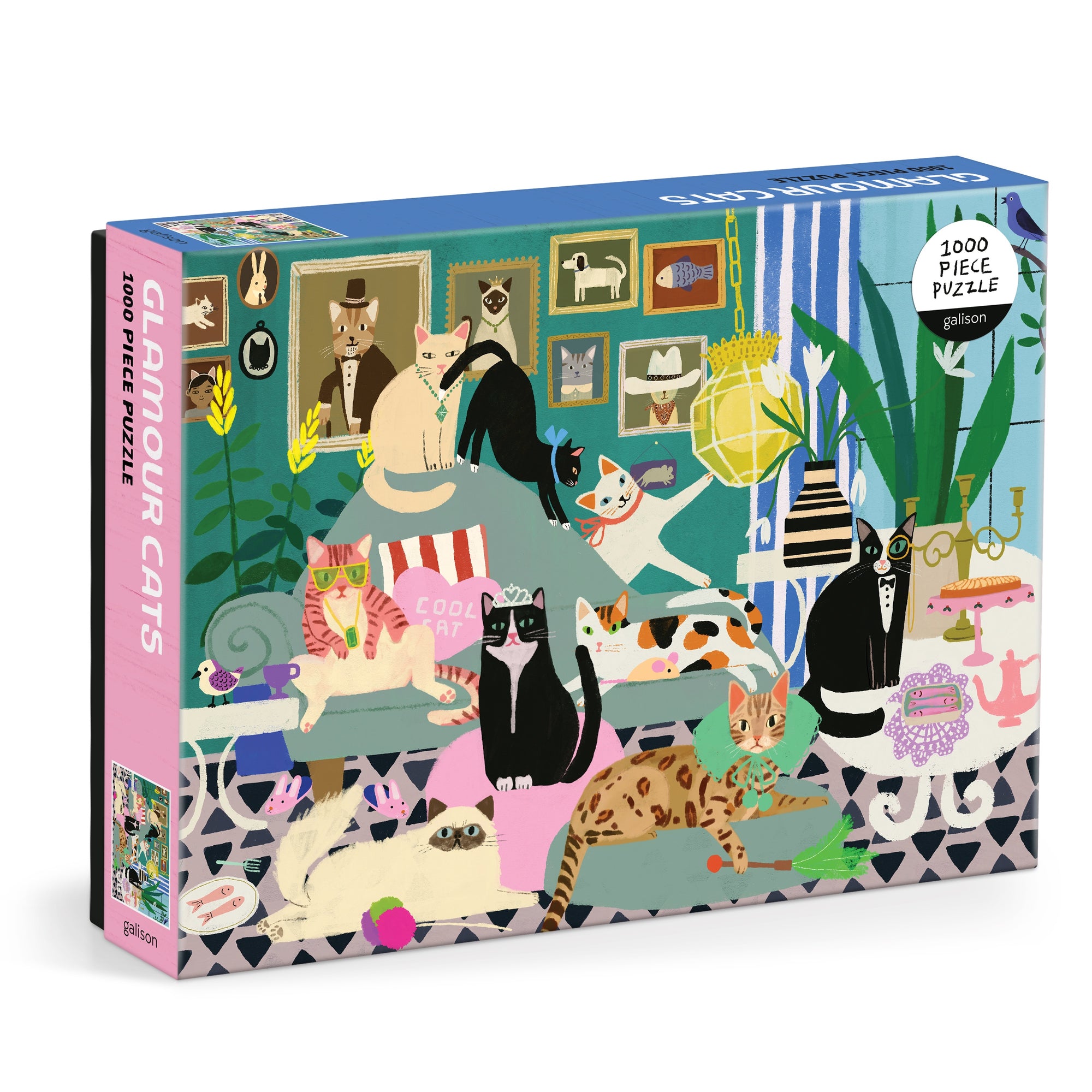 Galison Glamour Cats Puzzle 1000 Piece