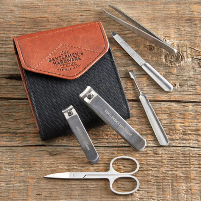 Gentlemen's Hardware Manicure Set - Charcoal