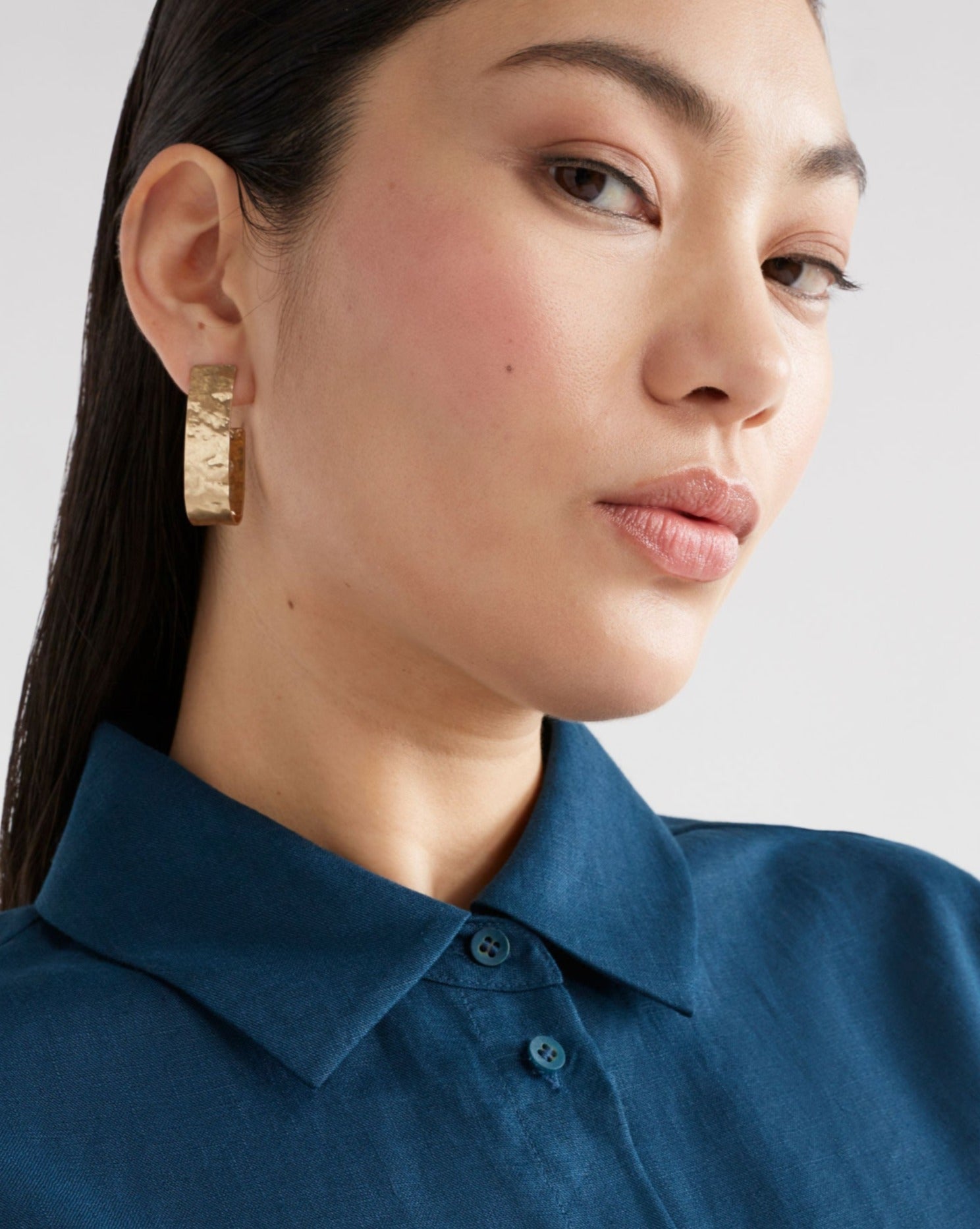 Elk Gild Large Hoop Earring - Gold