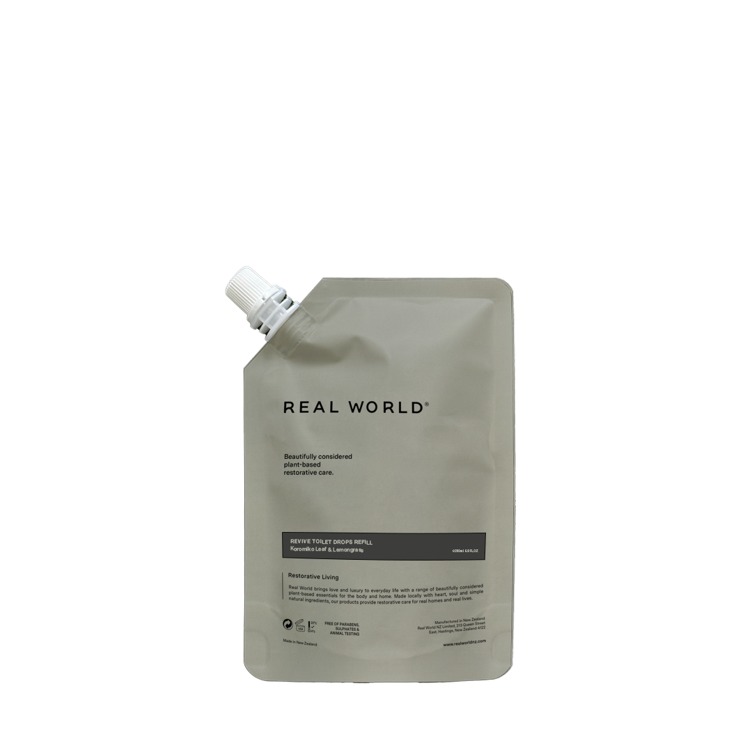 Real World Toilet Drops 200ml Refill - Koromiko Leaf & Lemongrass