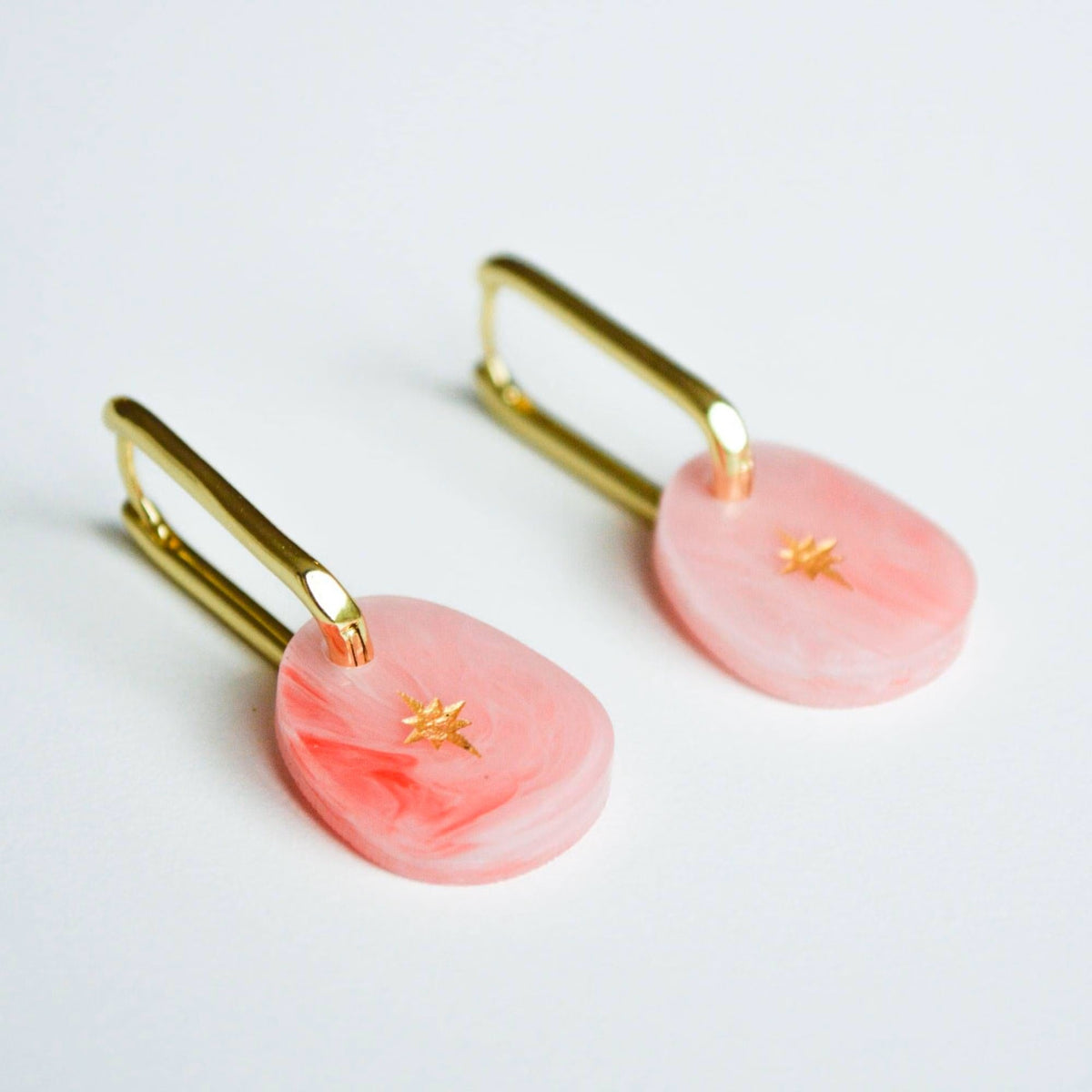 Hagen &amp; Co Starlight Earrings - Coral