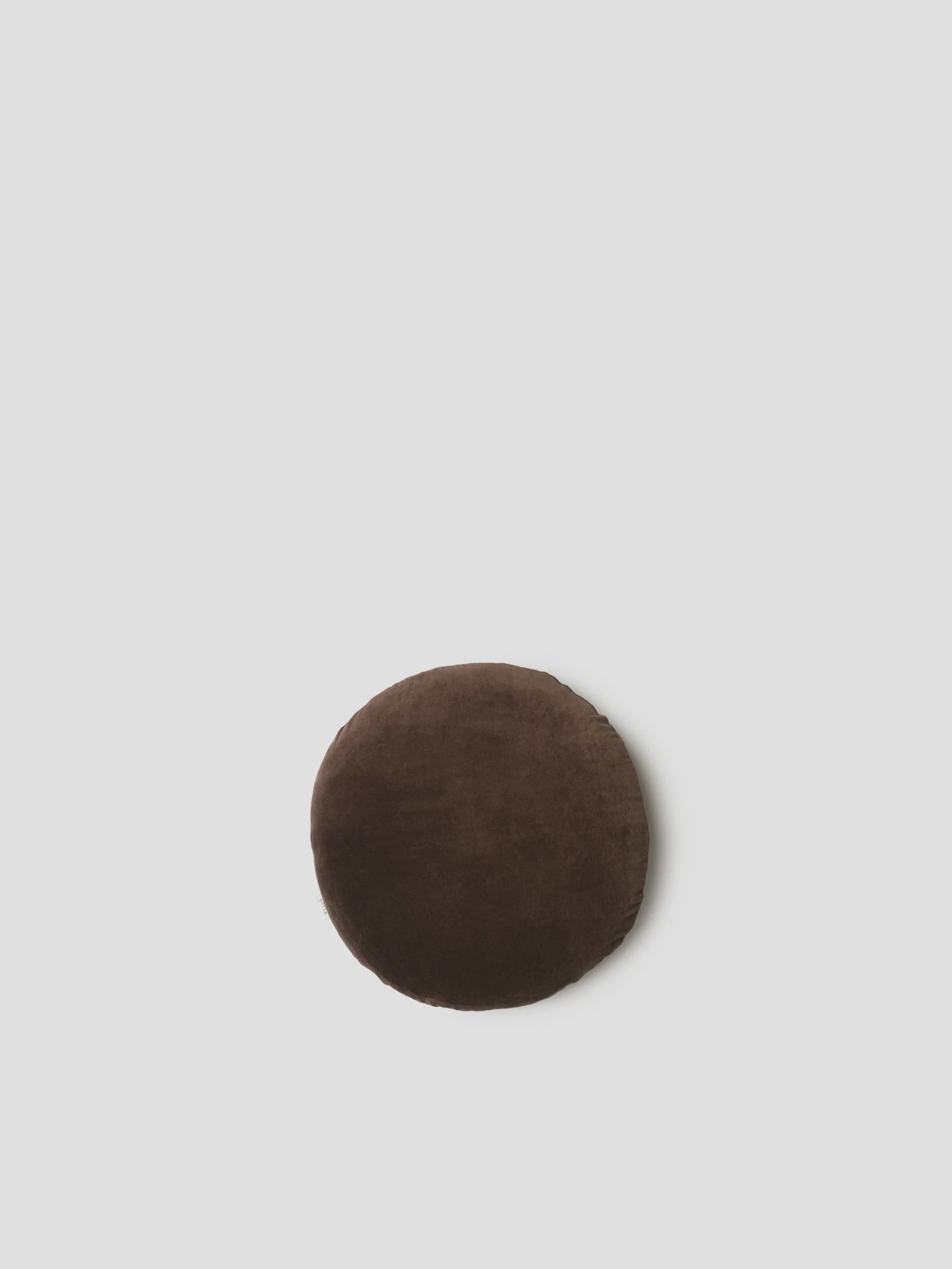 Citta Velvet Round Cushion - Henna